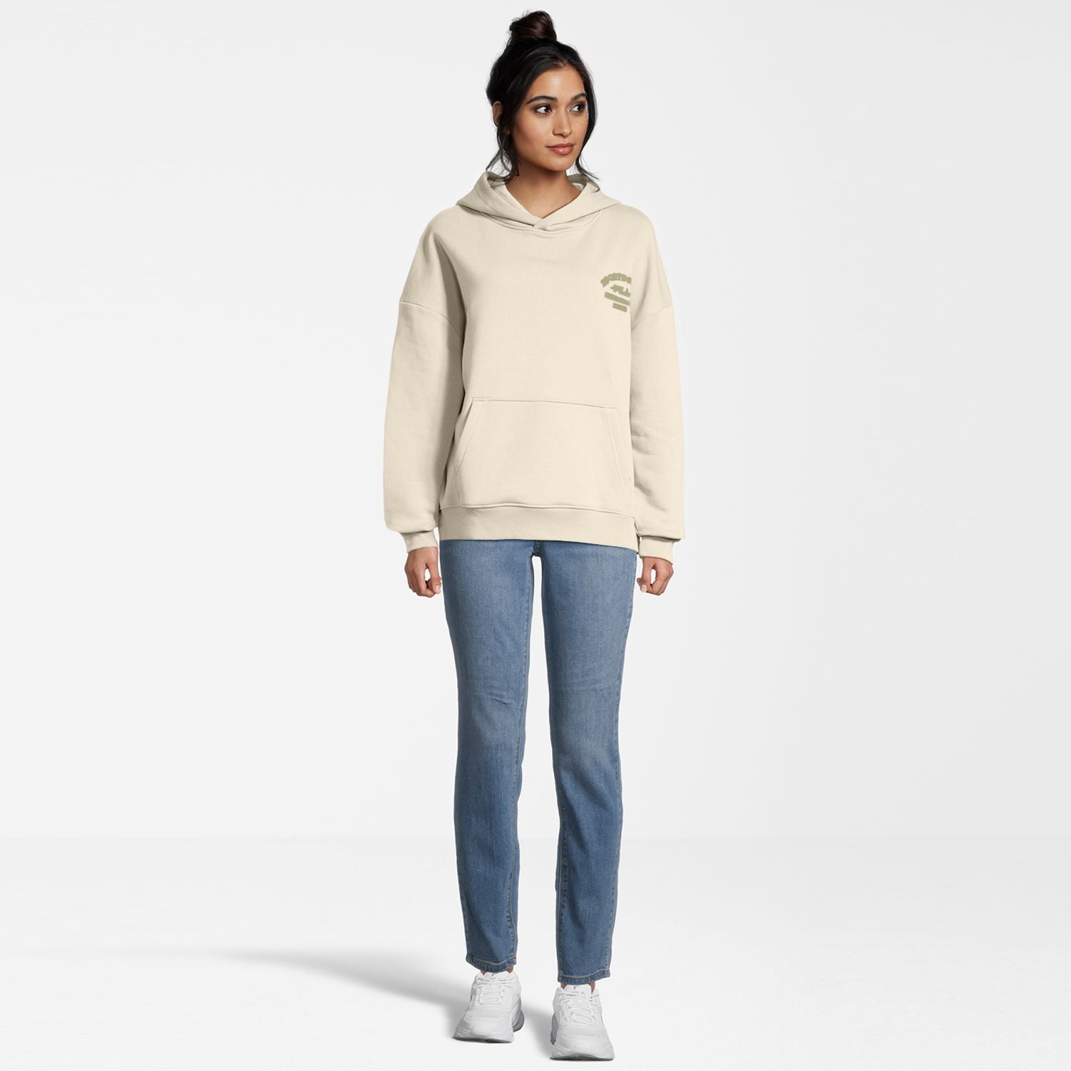 Bitz in Antique White Kapuzenpullover Fila