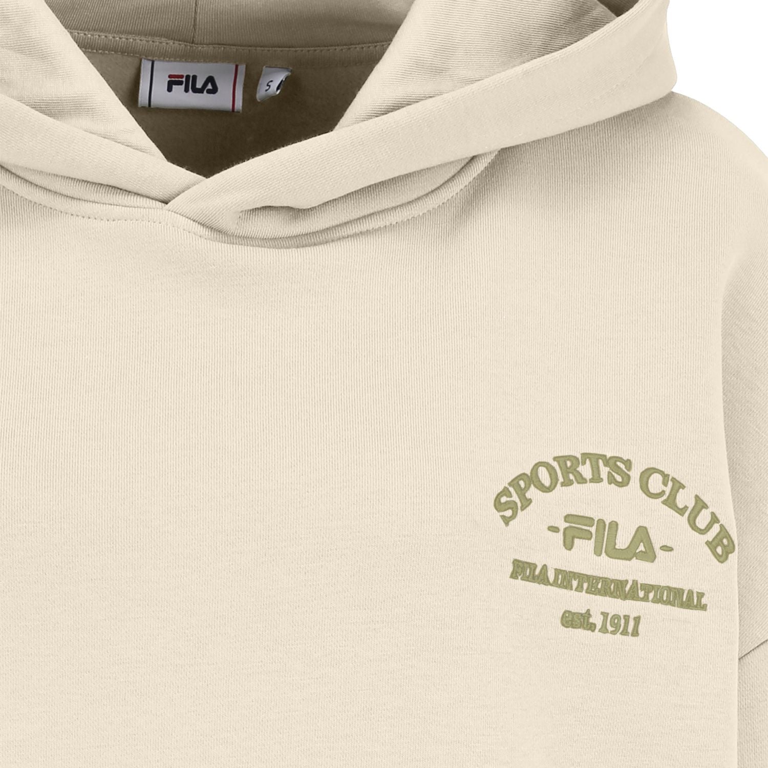 Bitz in Antique White Kapuzenpullover Fila