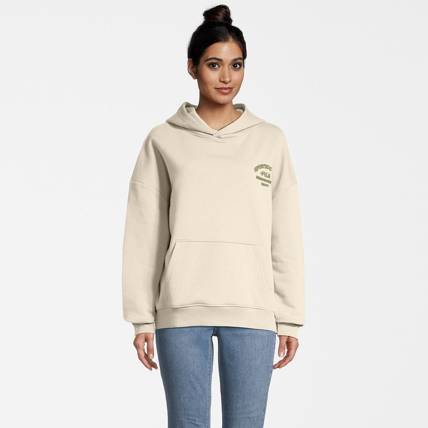 Bitz in Antique White Kapuzenpullover Fila