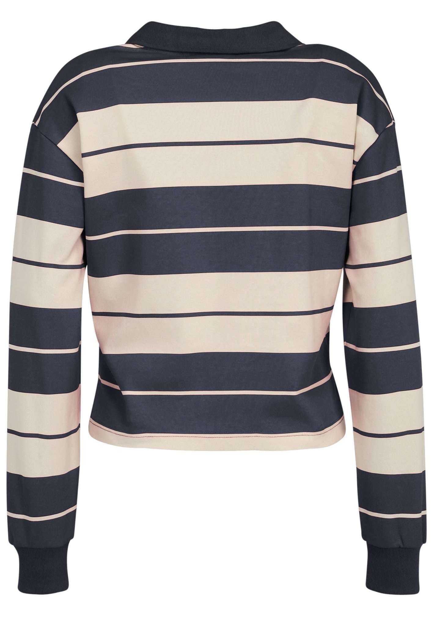 Tacna in Black Iris / Whitecap Gray Striped Langarmshirts Fila