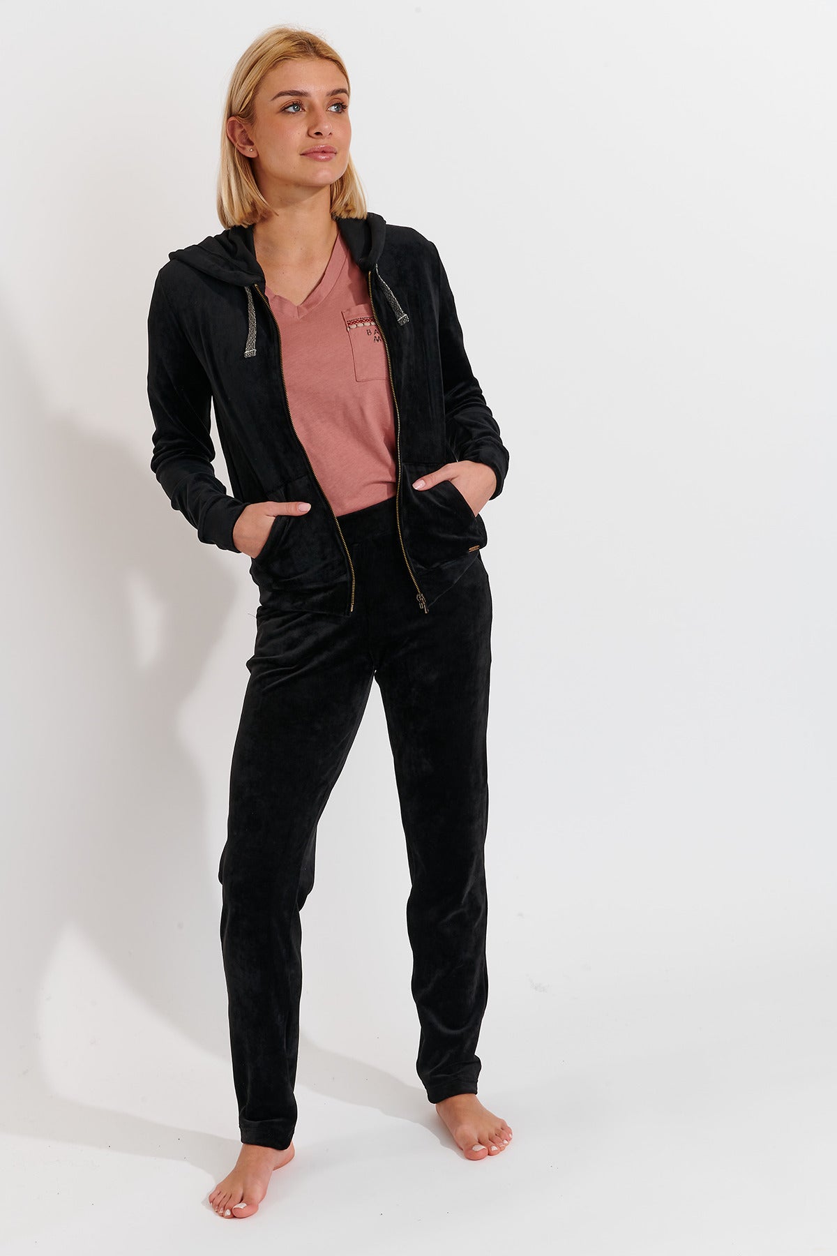 FRESCO-SEALAKE Sweatjacke in Noir Sweatjacken Banana Moon