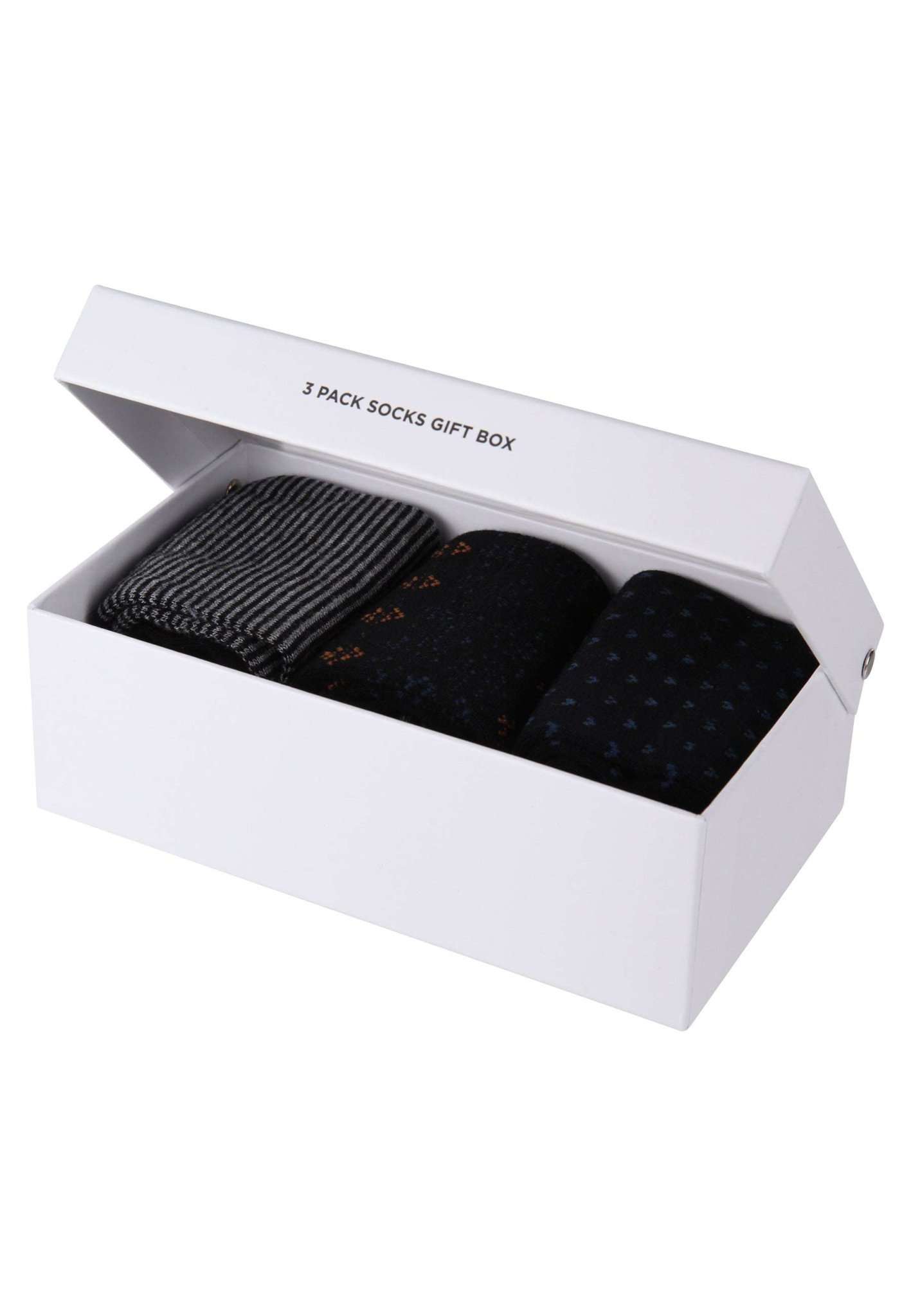 3 Pack Giftbox Socks Elwell in Charcoal Marl Socken Lee   