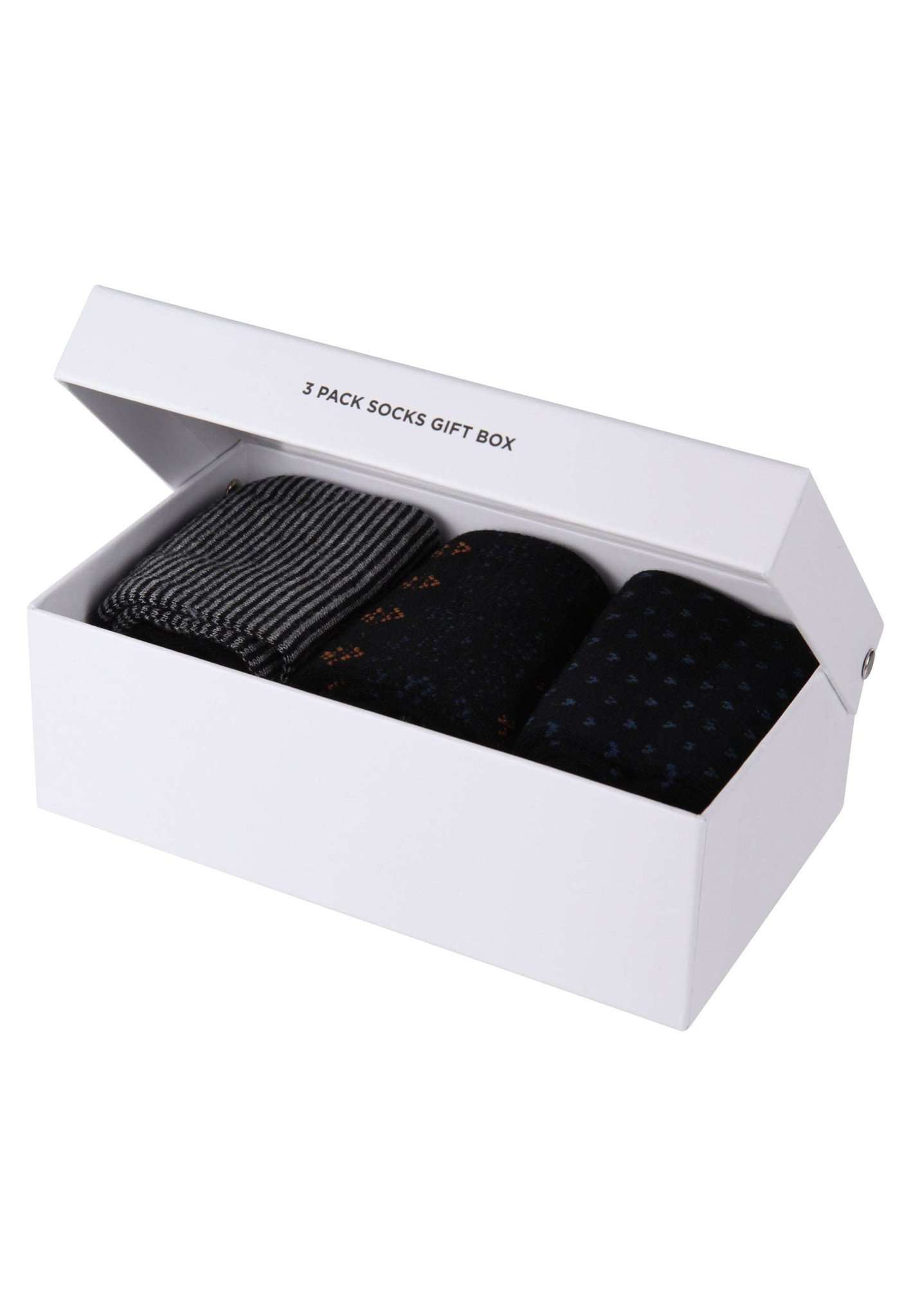 3 Pack Giftbox Socks Elwell in Charcoal Marl Socken Lee