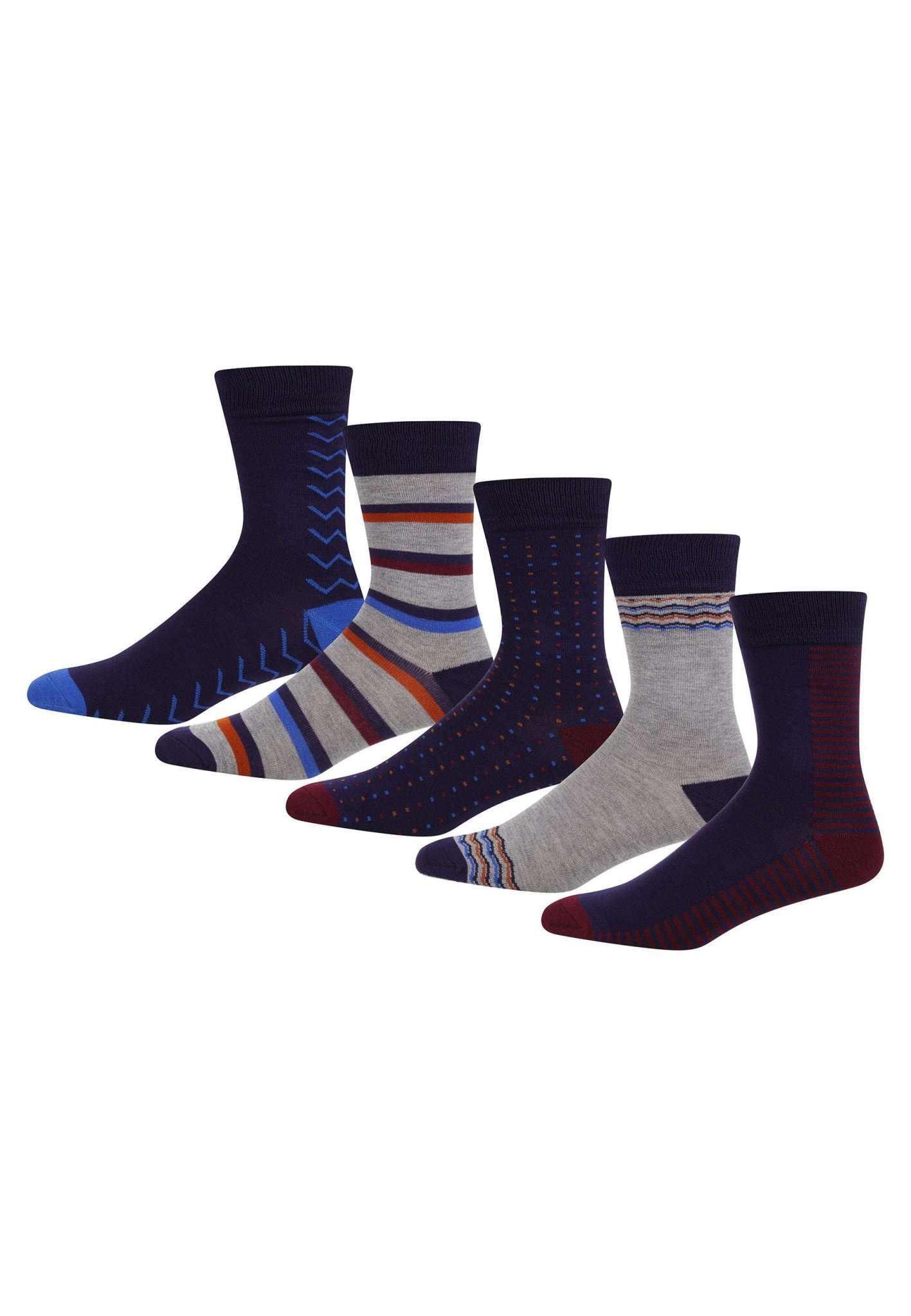 5 Pack Giftbox Socks Bevis in Navy Socken Lee