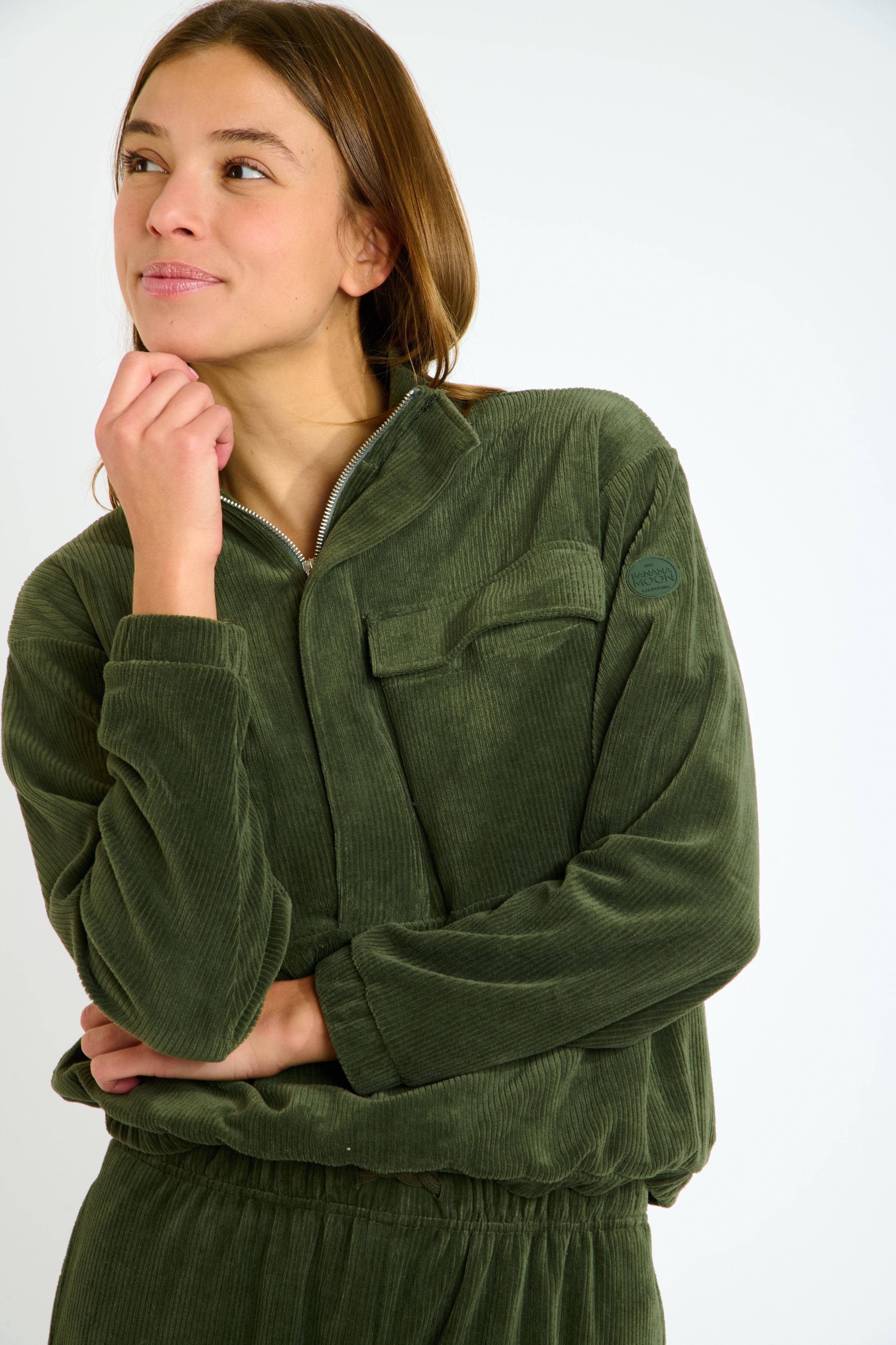 GAVIN-QUANDARY Sweatshirt in Kaki Sweatshirts Banana Moon