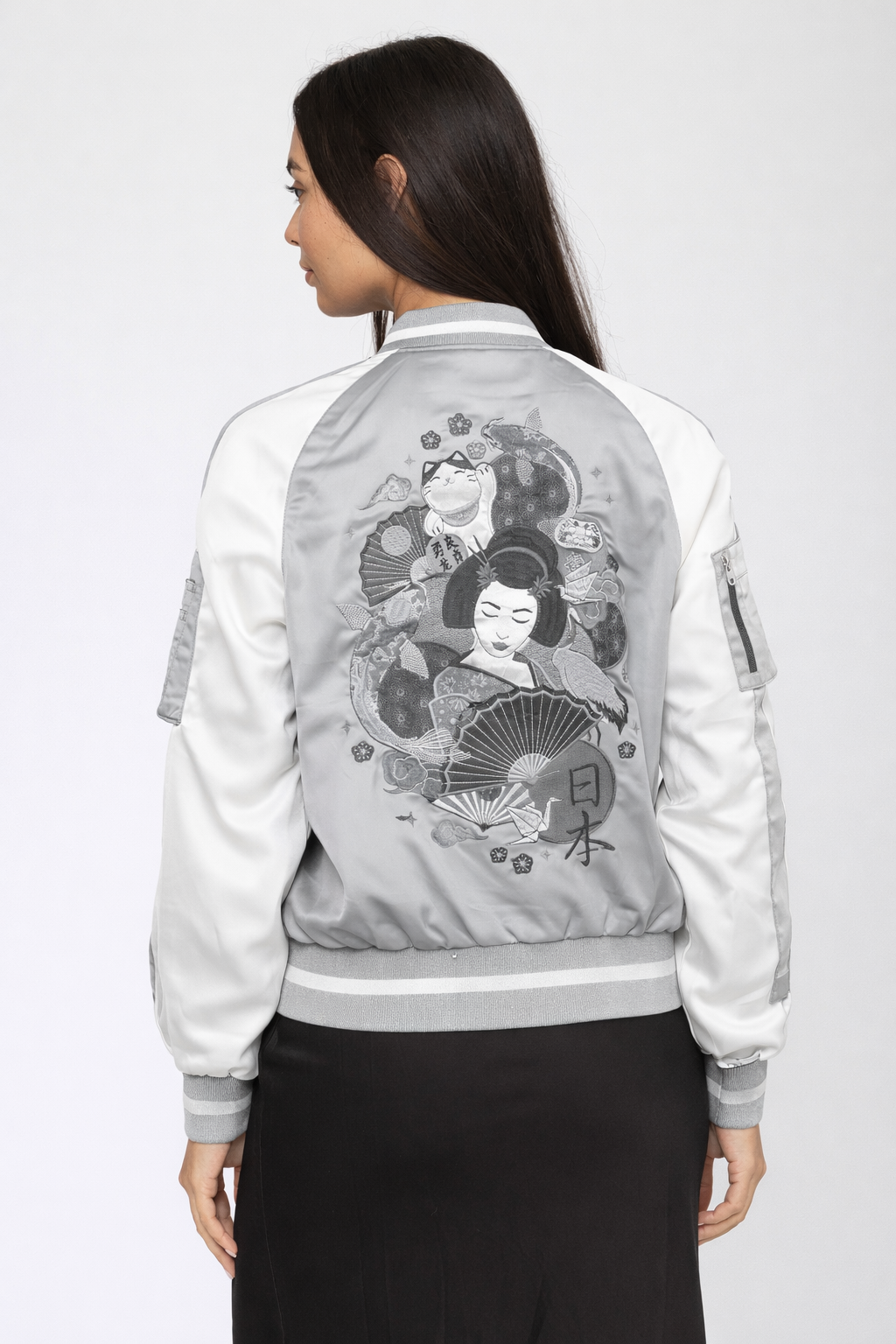 Geiko-W Bomberjacke in Grey Jacken Bombers Original