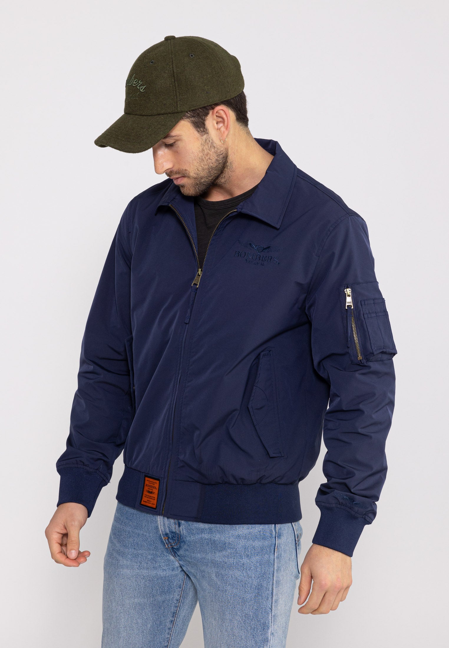 Hawk M Bomberjacke in Navy Jacken Bombers Original