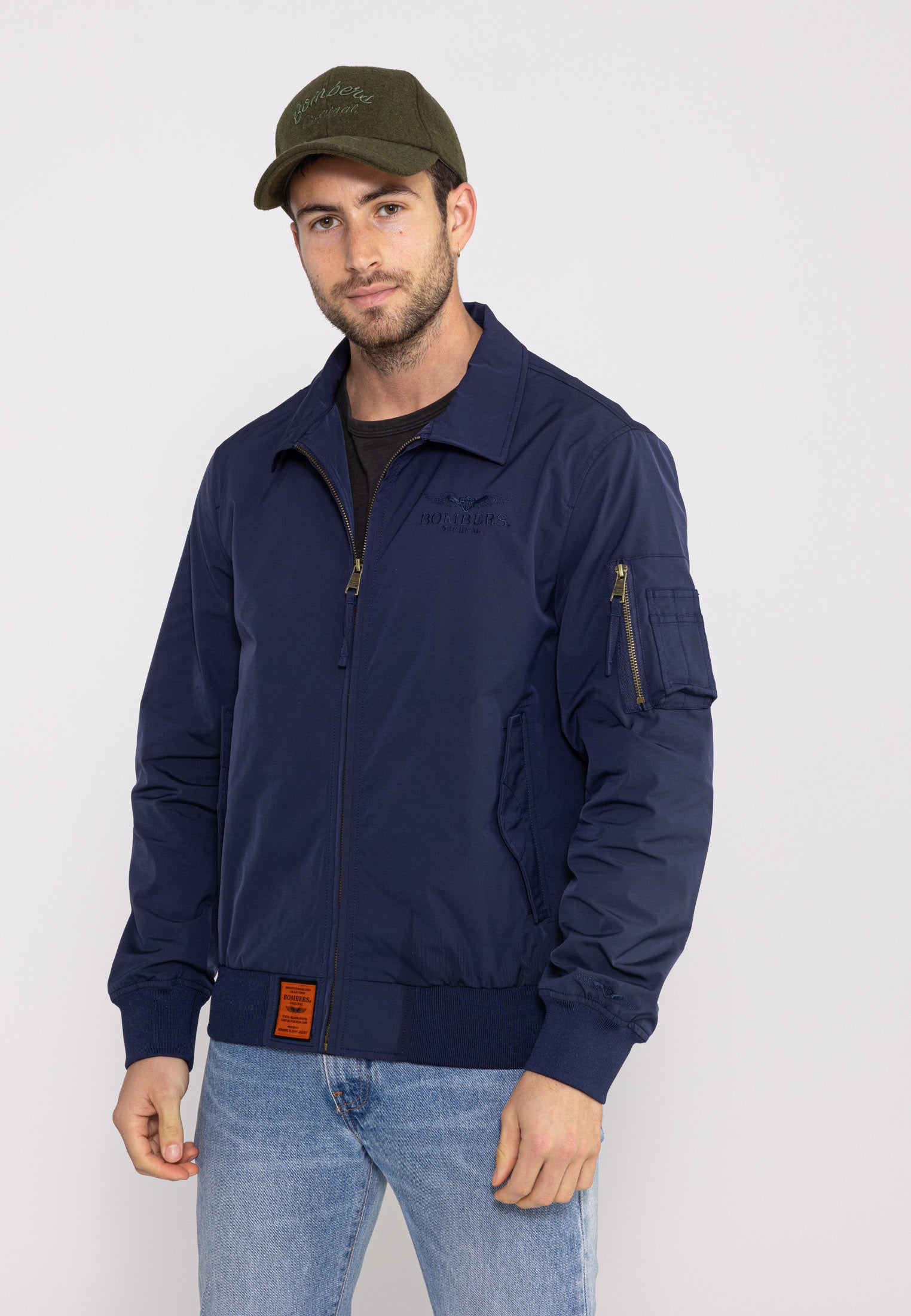 Hawk M Bomberjacke in Navy Jacken Bombers Original