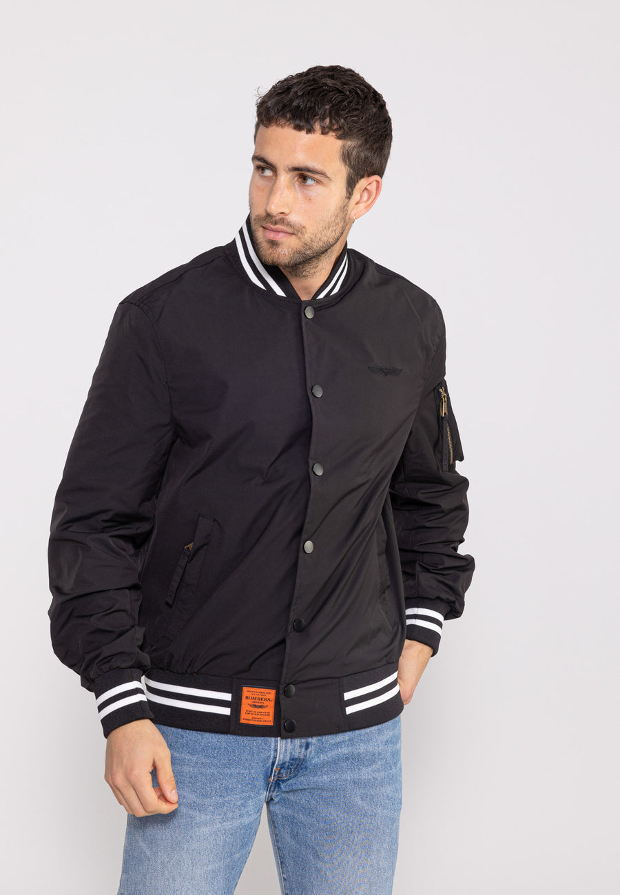 Hiller M Bomberjacke in Black Jacken Bombers Original
