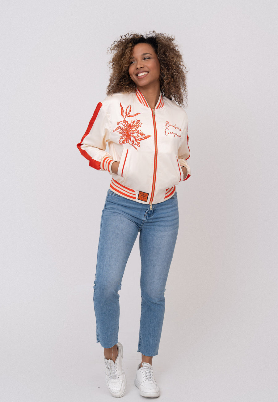 Honey W Bomberjacke in White Jacken Bombers Original