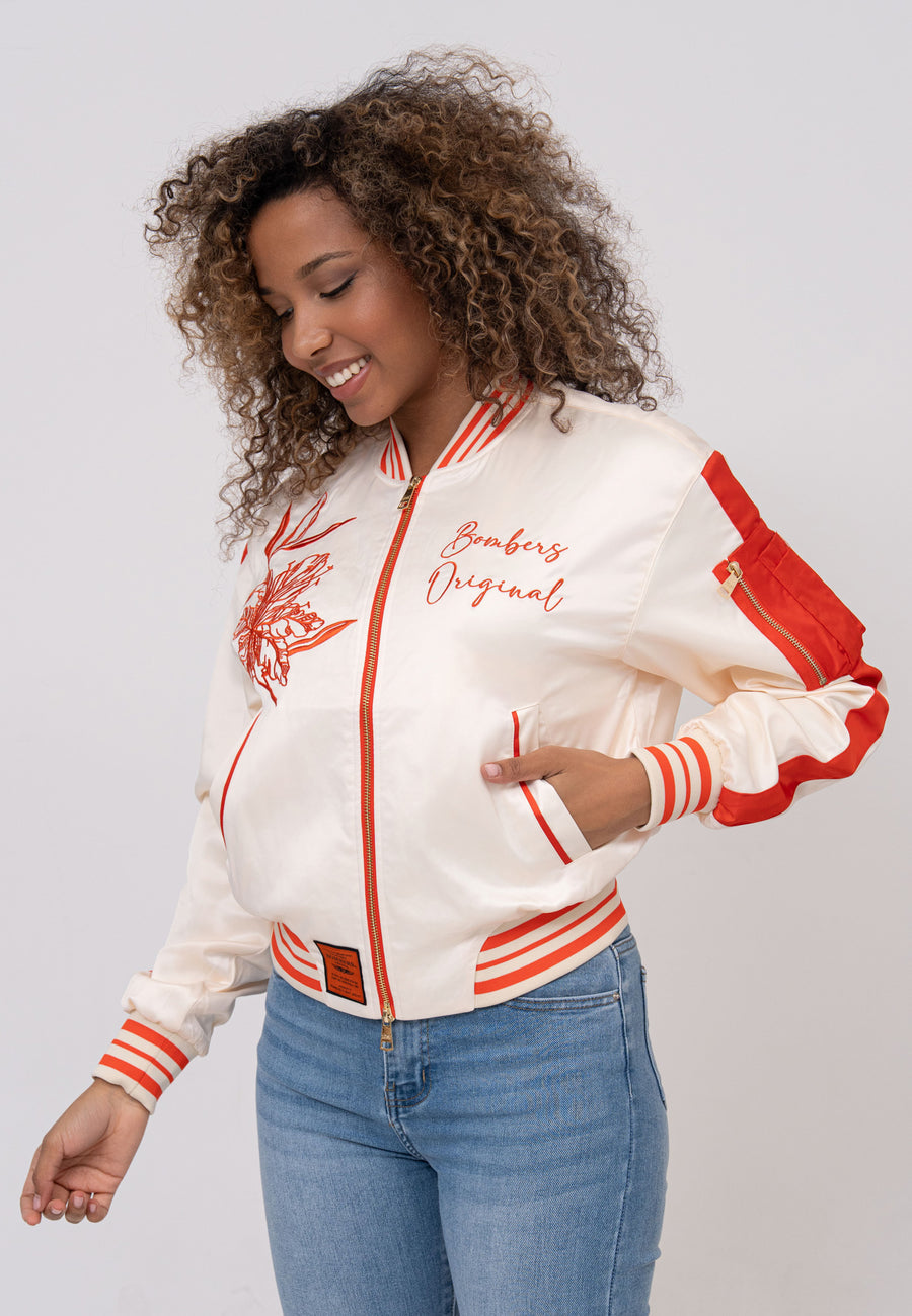 Honey W Bomberjacke in White Jacken Bombers Original