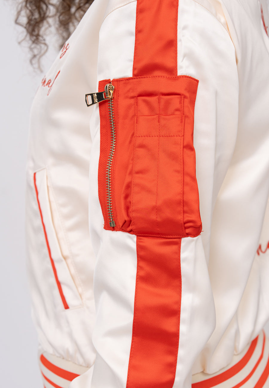 Honey W Bomberjacke in White Jacken Bombers Original