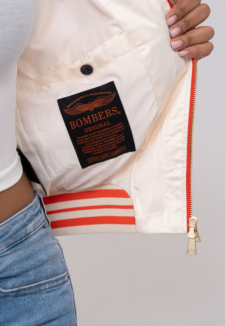 Honey W Bomberjacke in White Jacken Bombers Original