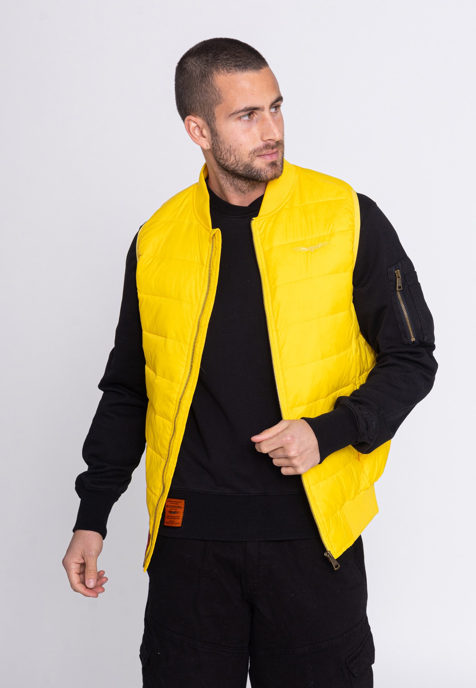 Houston M Steppweste in D.Yellow Jacken Bombers Original   