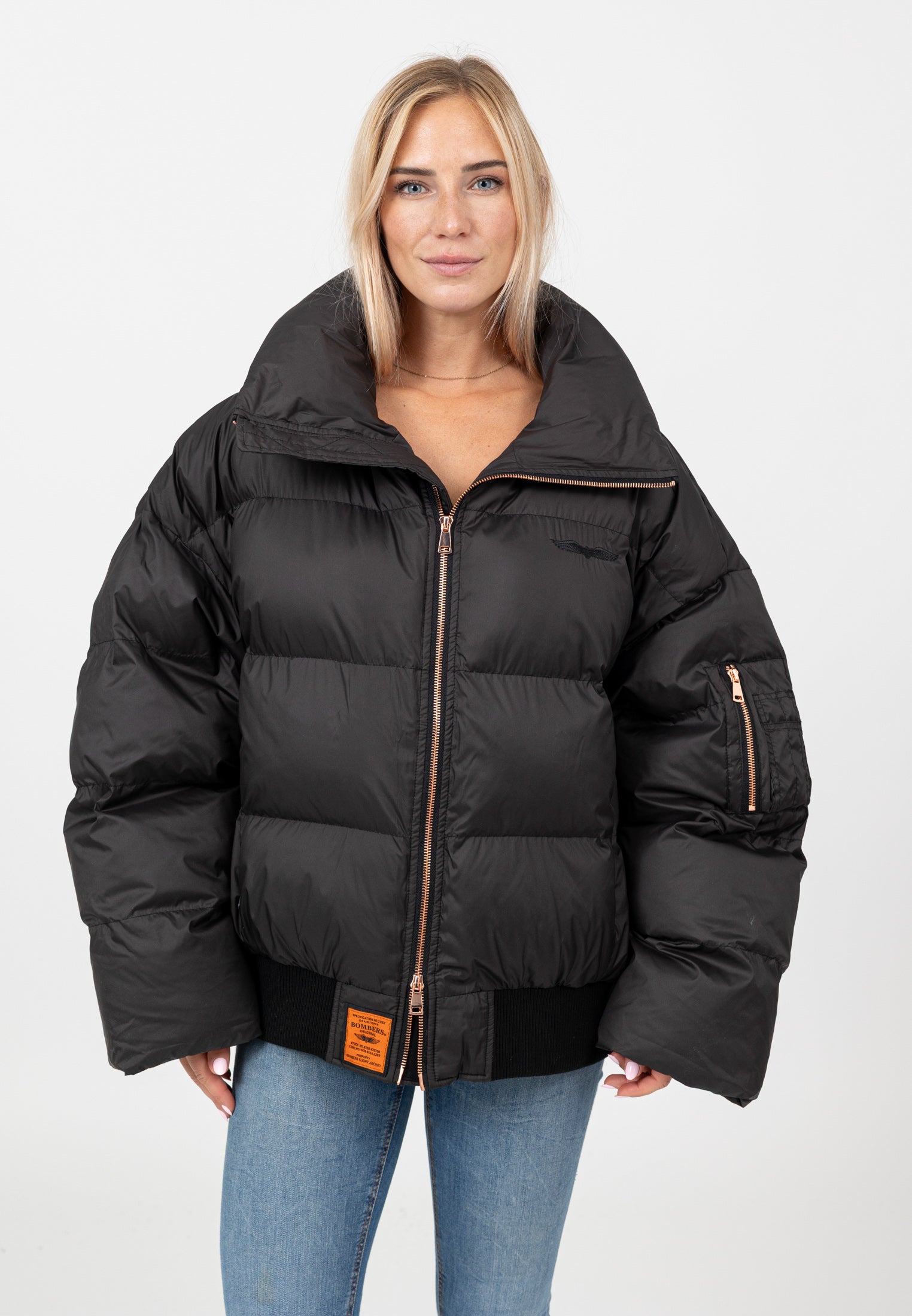 Hill-W in Black Jacken Bombers Original
