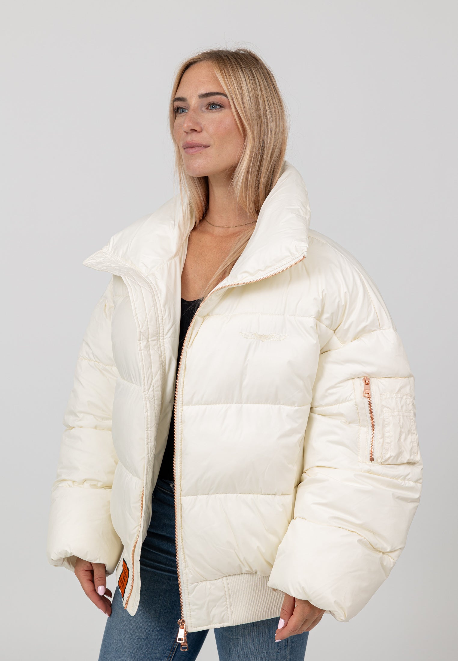 Hill-W in White Jacken Bombers Original