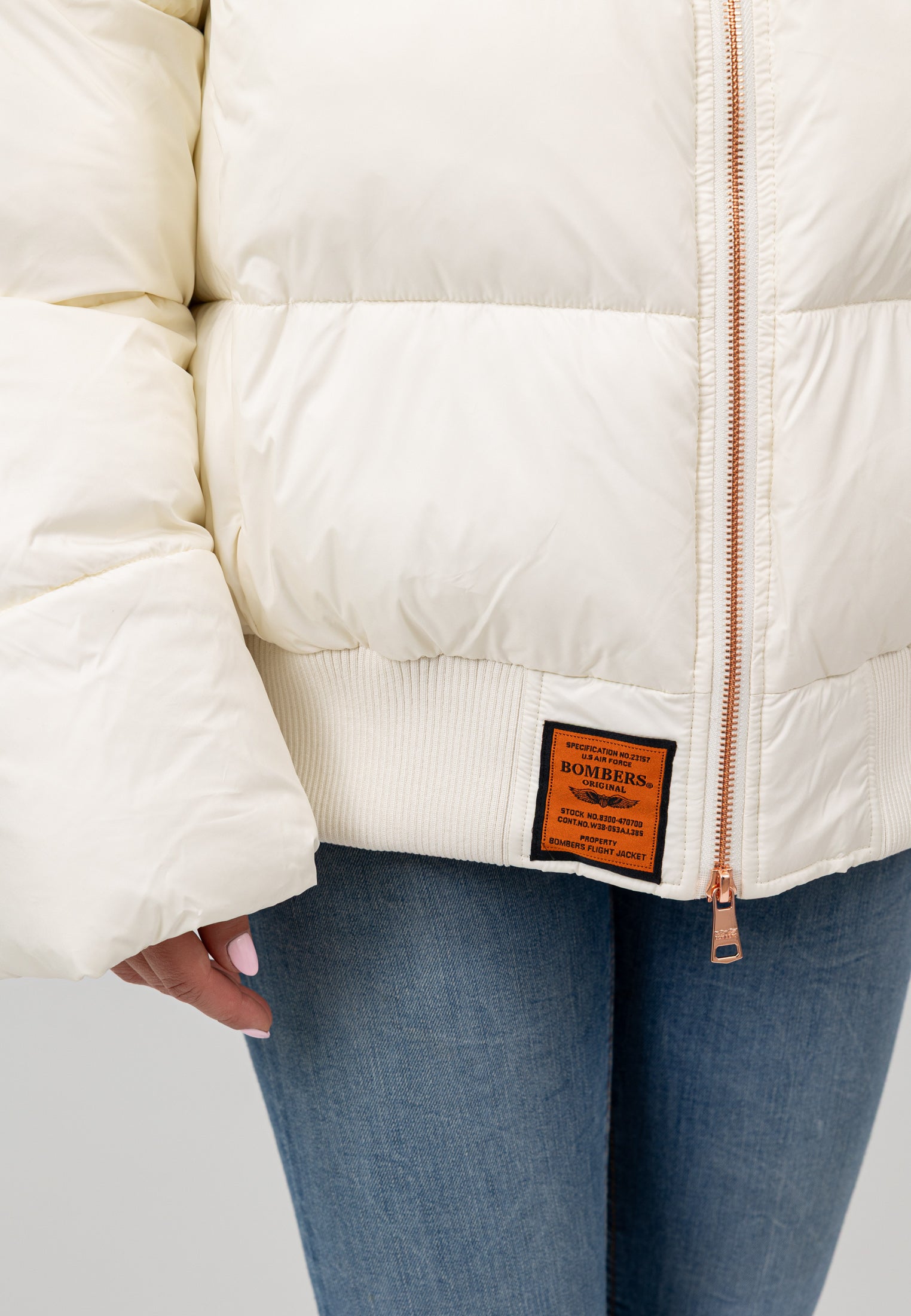 Hill-W in White Jacken Bombers Original