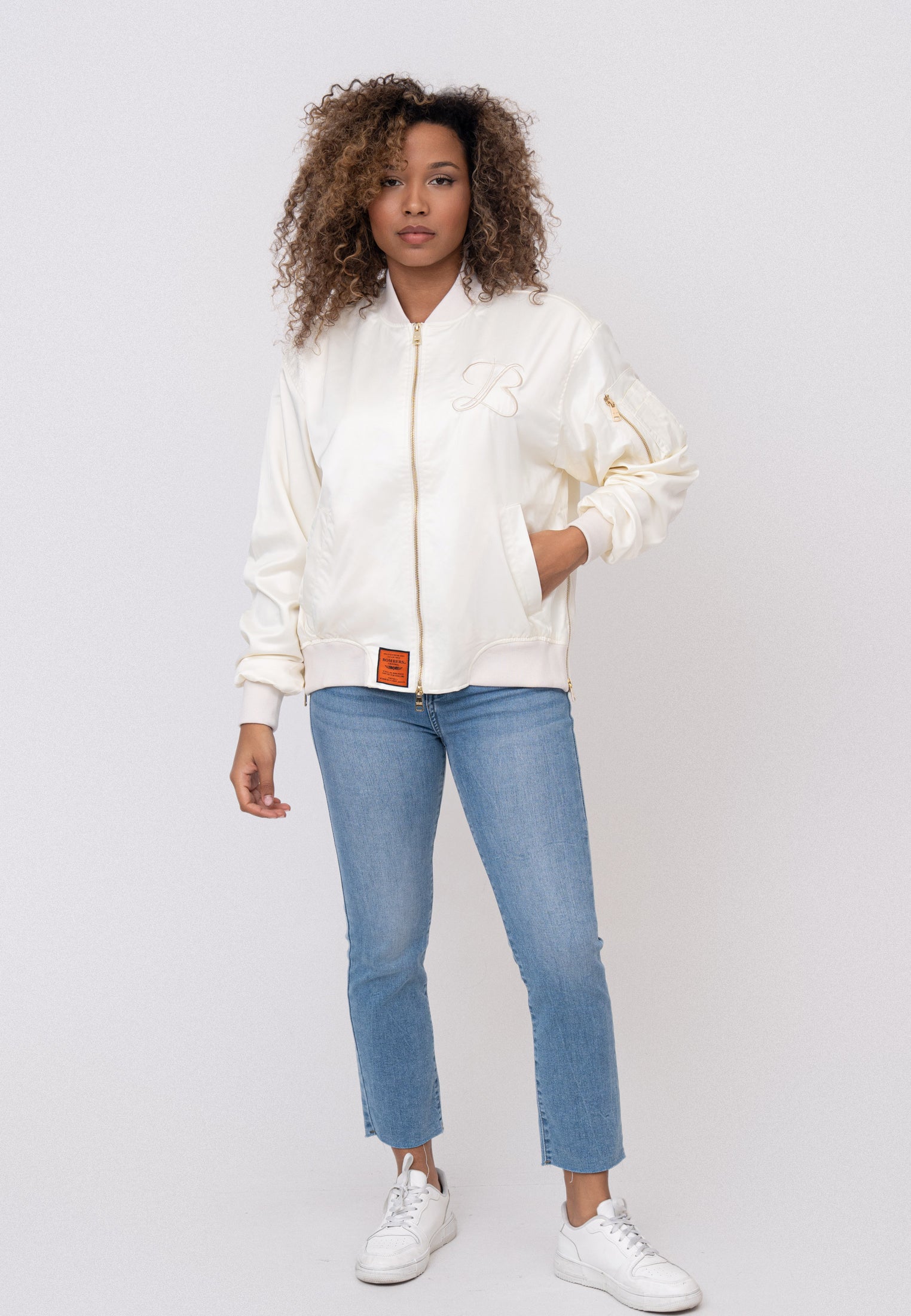 Kansas W Bomberjacke in Cream Jacken Bombers Original