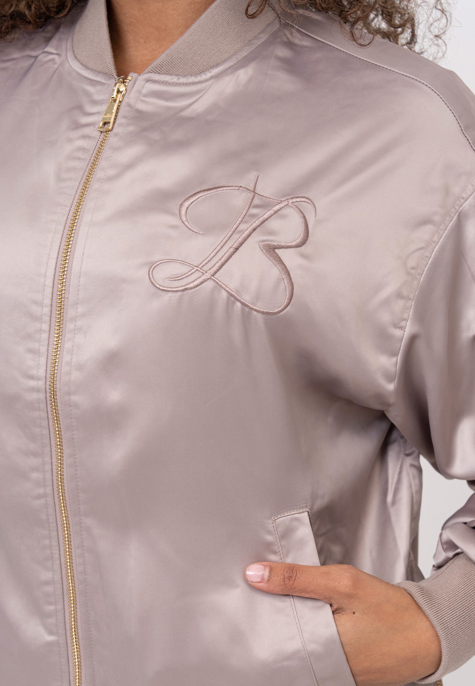 Kansas W Bomberjacke in Taupe Jacken Bombers Original