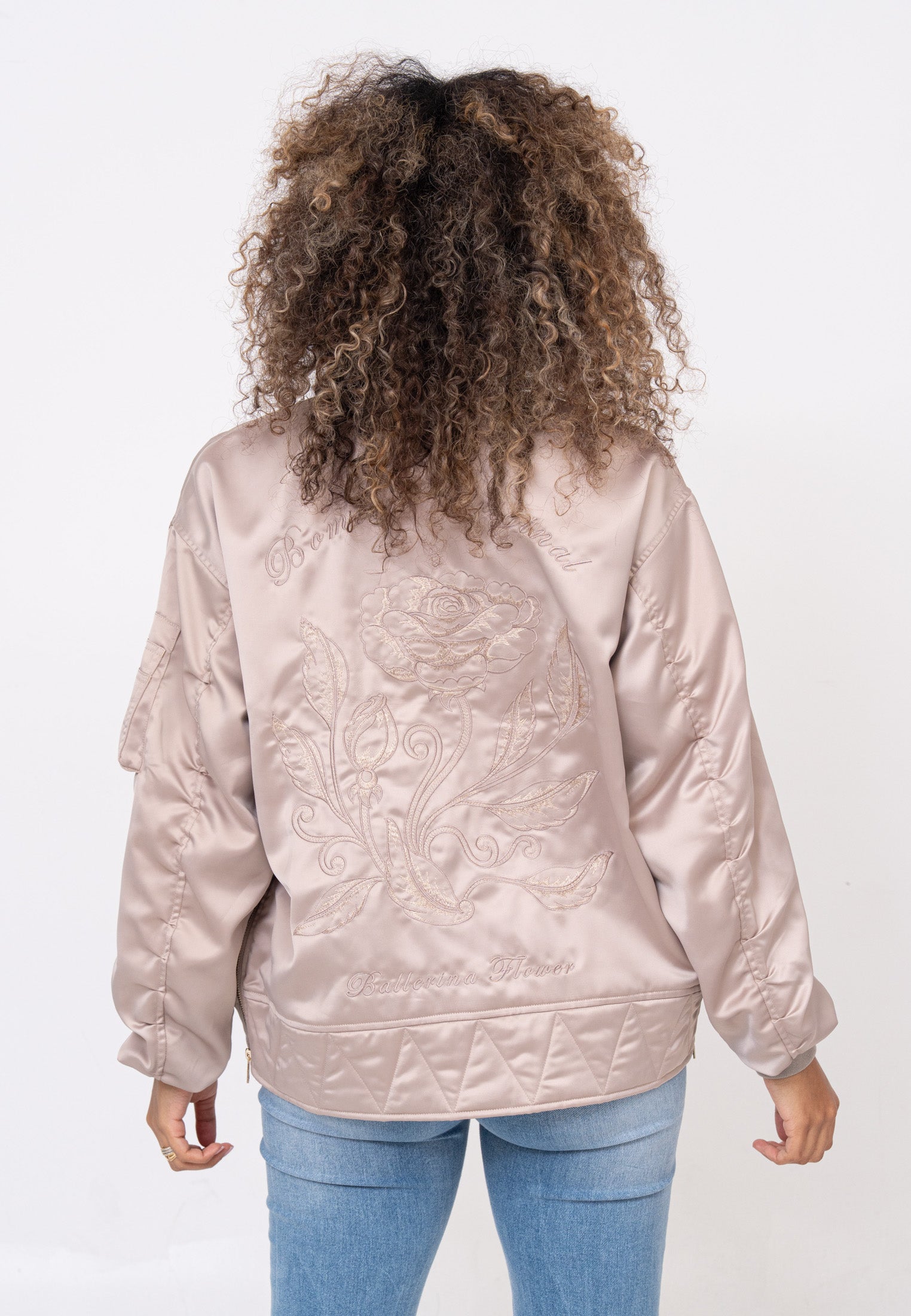 Kansas W Bomberjacke in Taupe Jacken Bombers Original