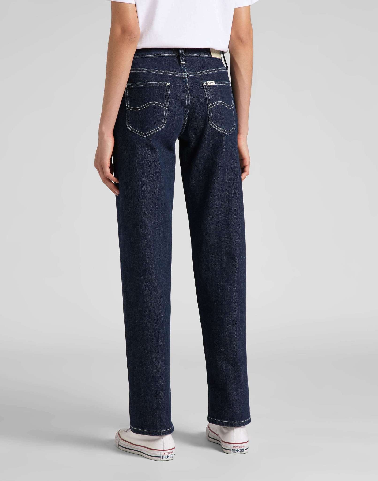 Jane Cuffed in Retro Rinse Jeans Lee