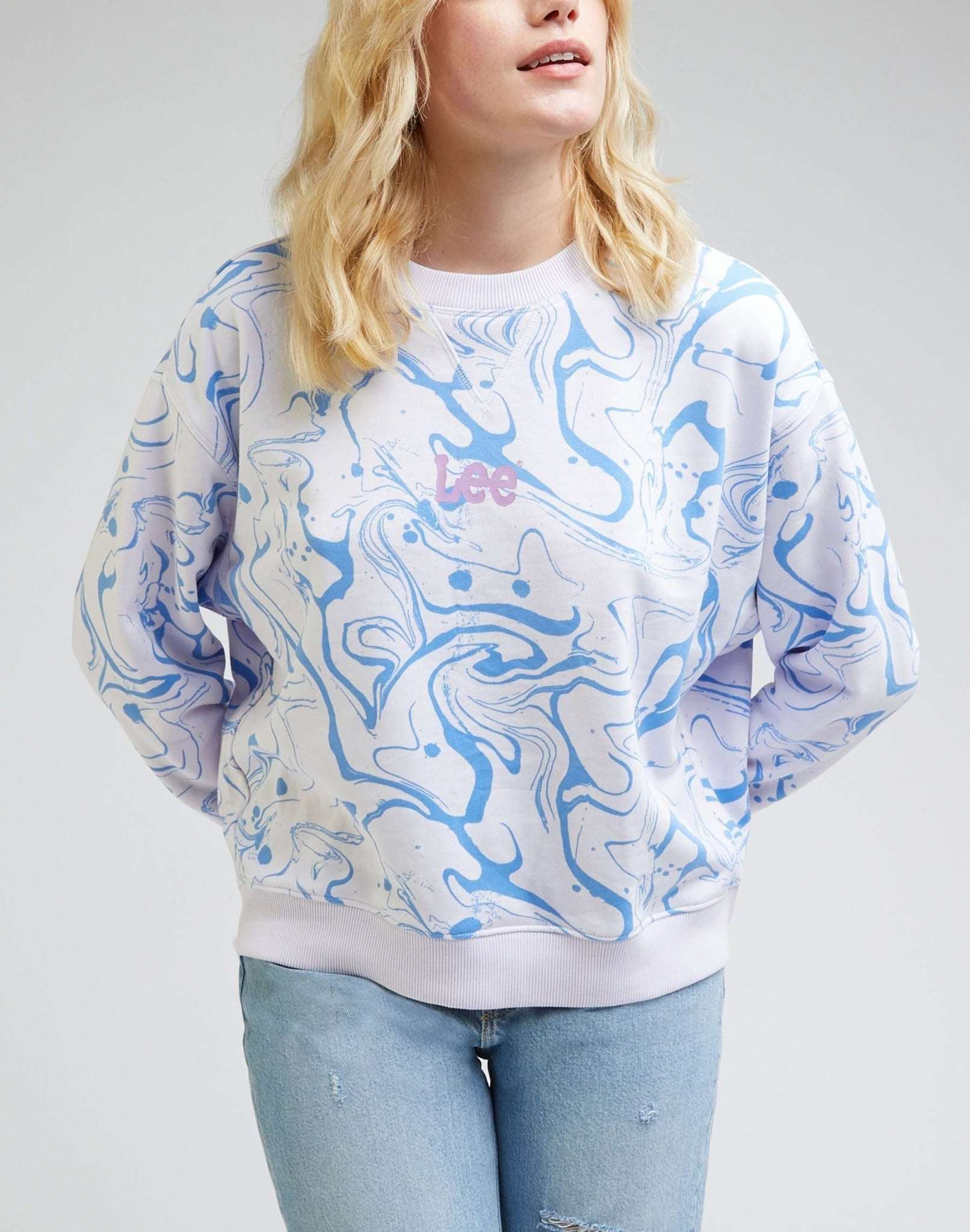 Cropped Sweatshirt in Gardenia Sweatshirts Lee