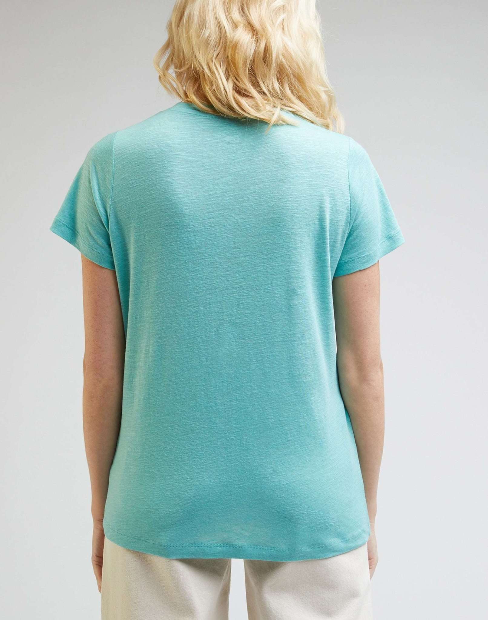 V Neck Tee in Dusty Jade T-Shirts Lee