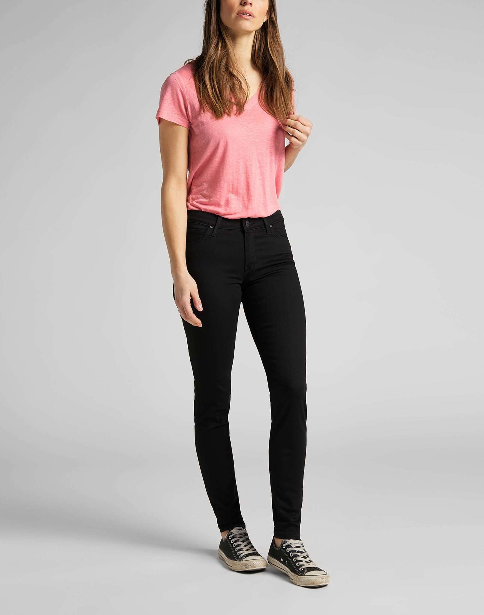 Scarlett in Black Rinse Jeans Lee