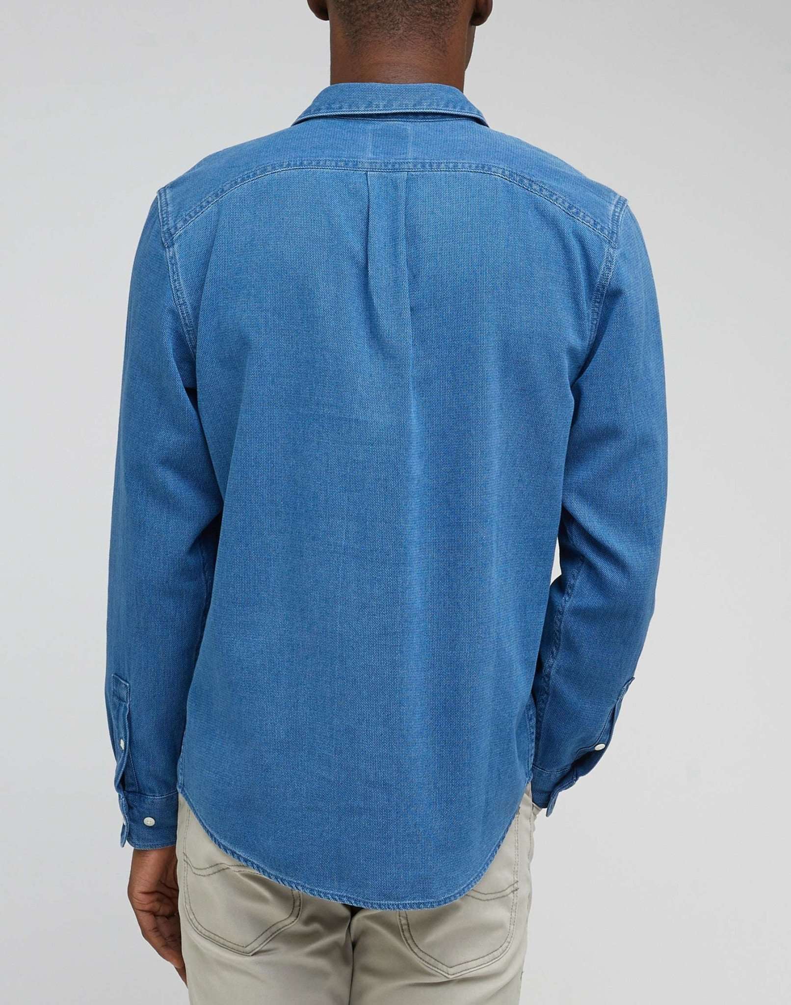 Riveted Shirt in Anthem Blue Jeanshemden Lee