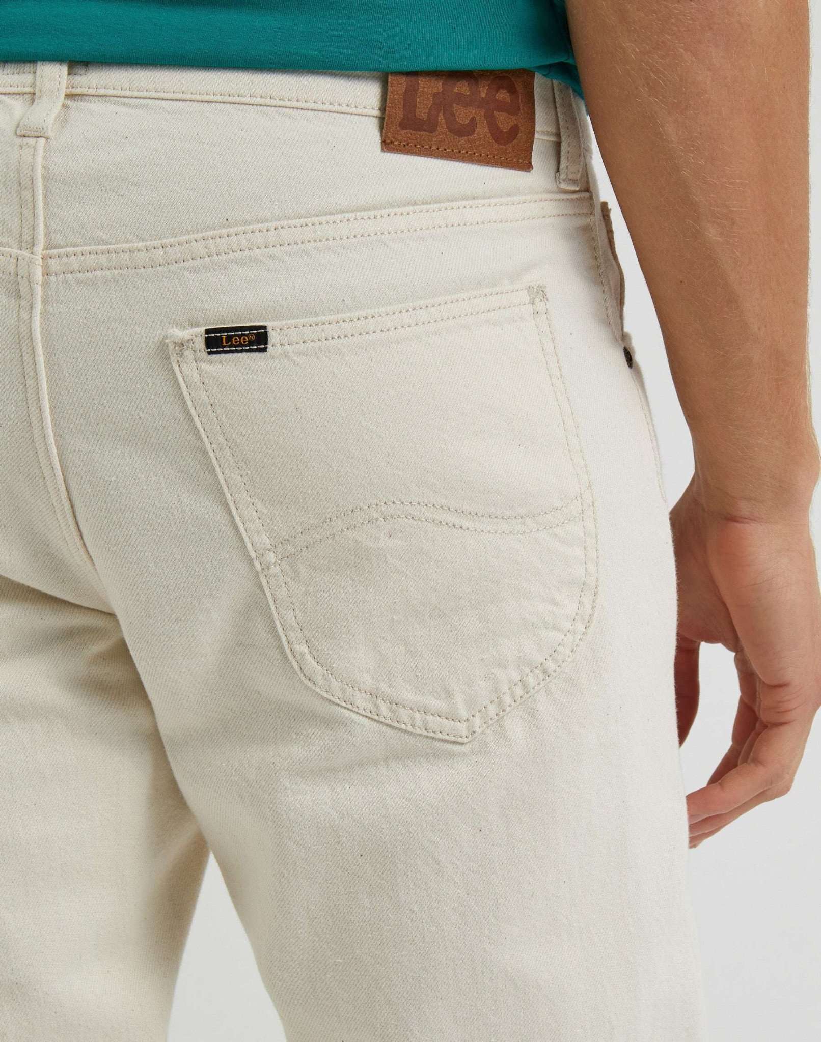 Daren Zip Fly Non Stretch in Ecru Hosen Lee