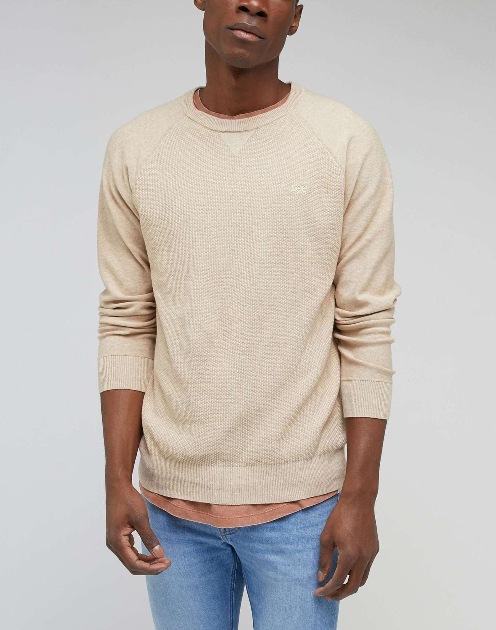 Raglan Crew Knit in Cider Pullover Lee