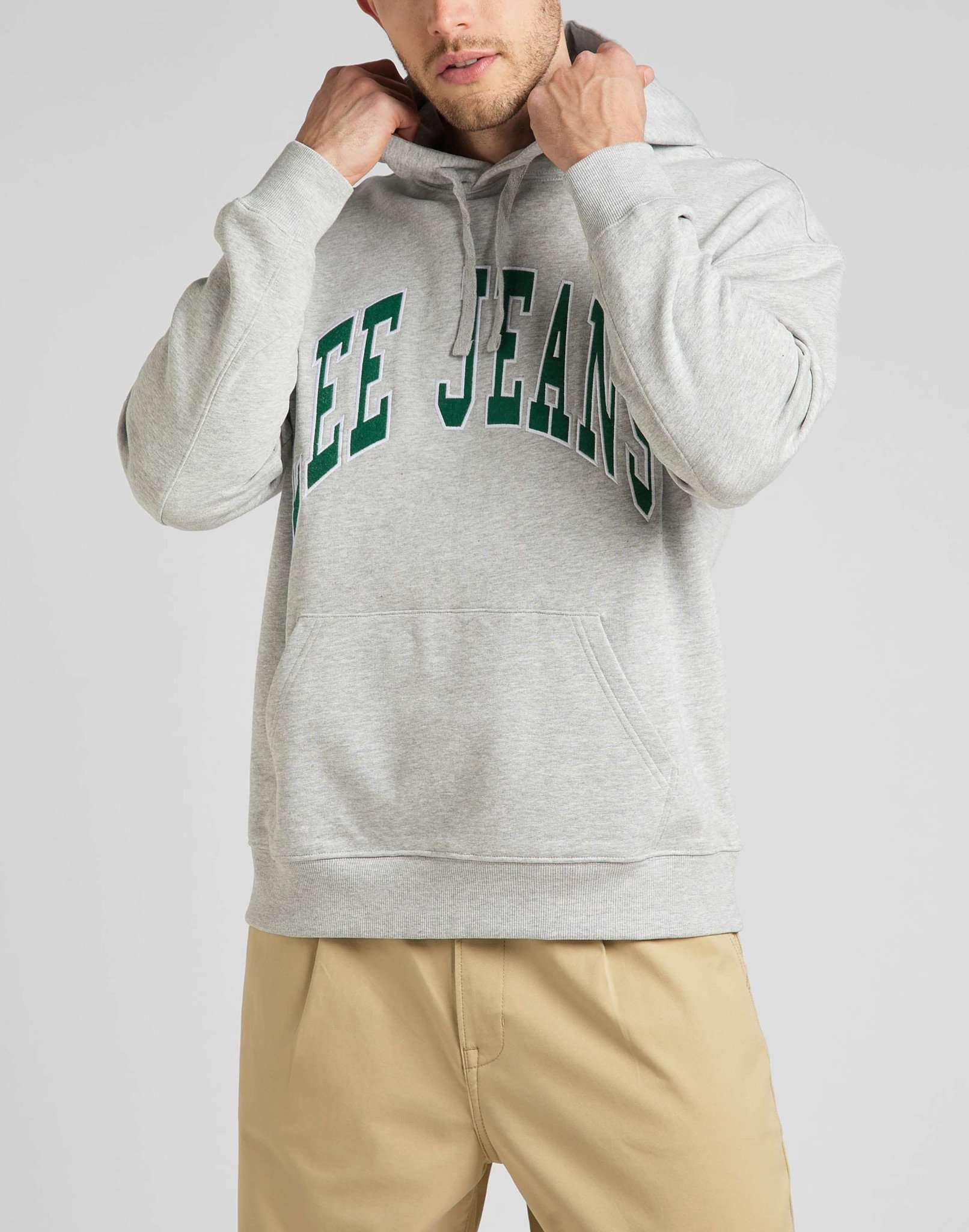 Hoodie Seasonal in Grey Mele Kapuzenpullover Lee