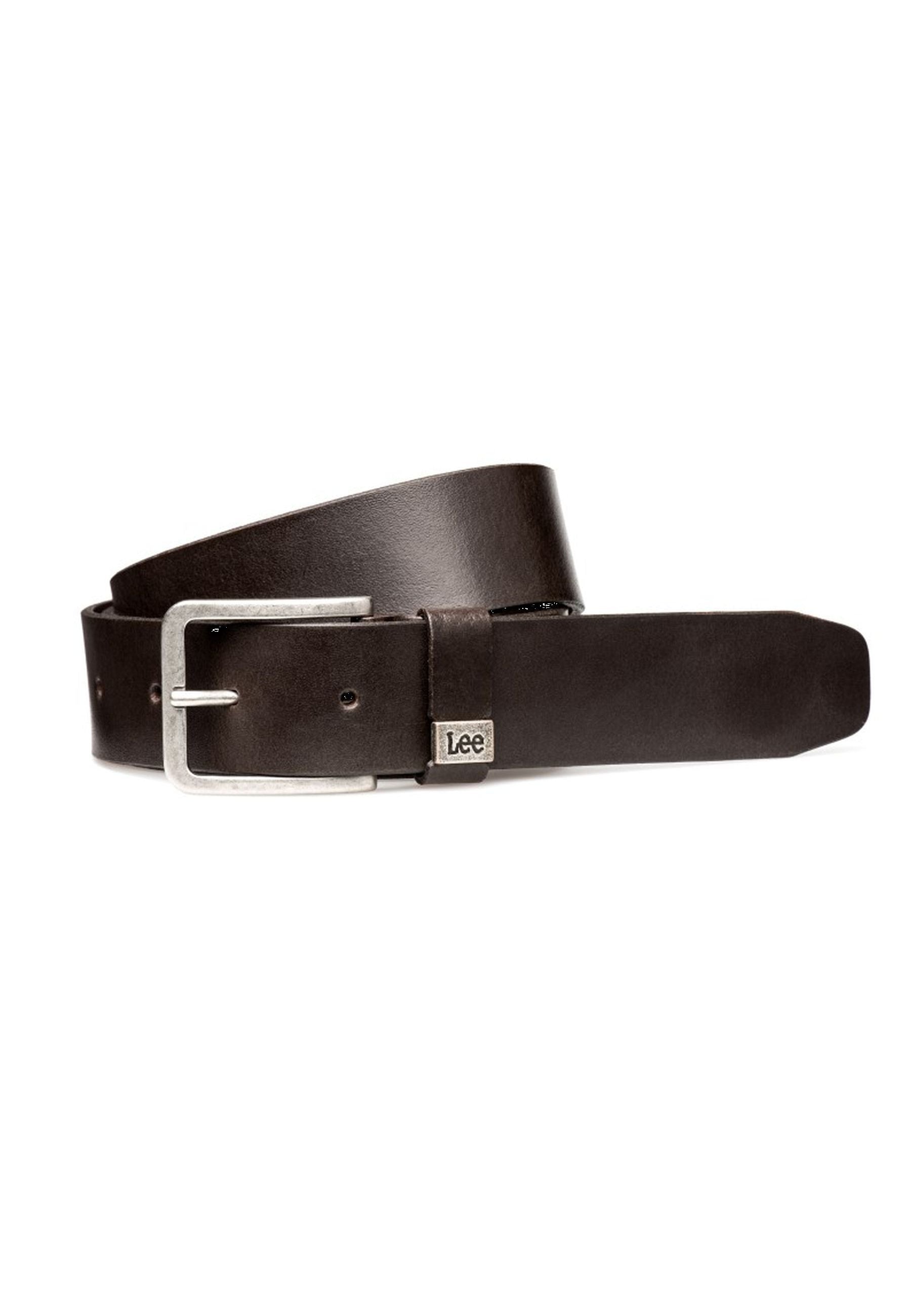 Small Logo Belt in Dark Brown Gürtel Lee