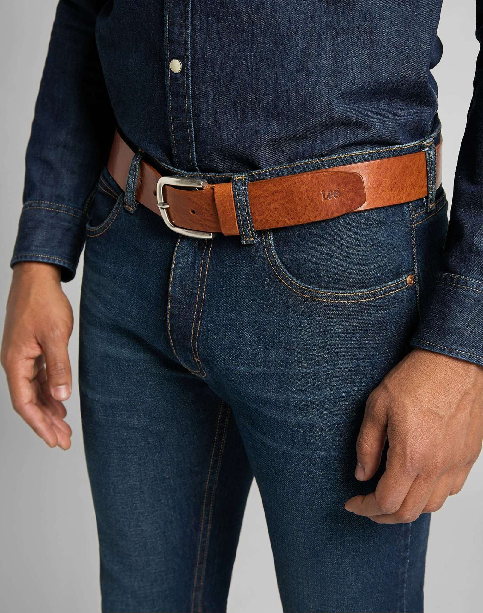 Lee Belt M in Dark Cognac Gürtel Lee