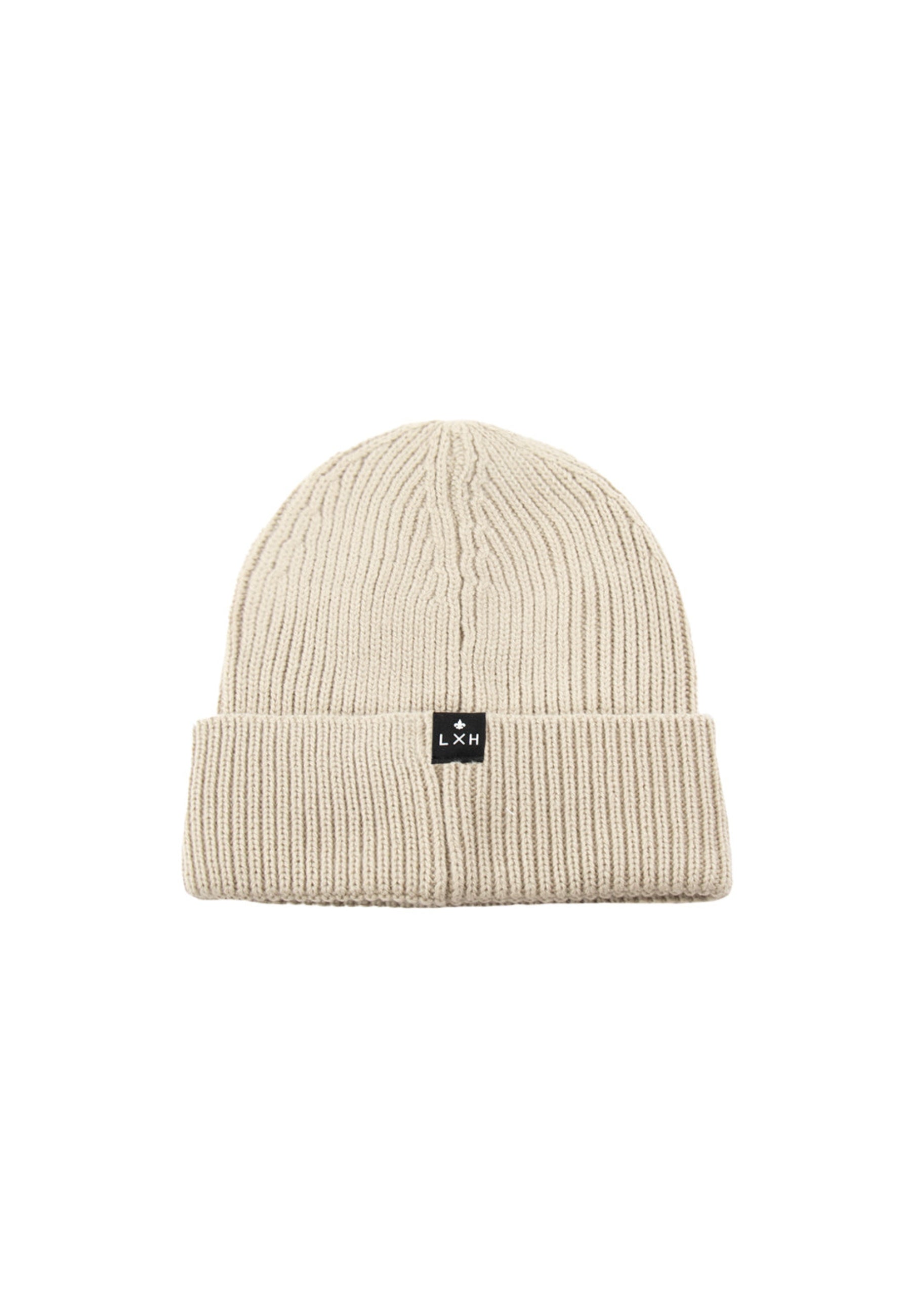 Bonnet Maille Épaisse in Beige Mützen LXH