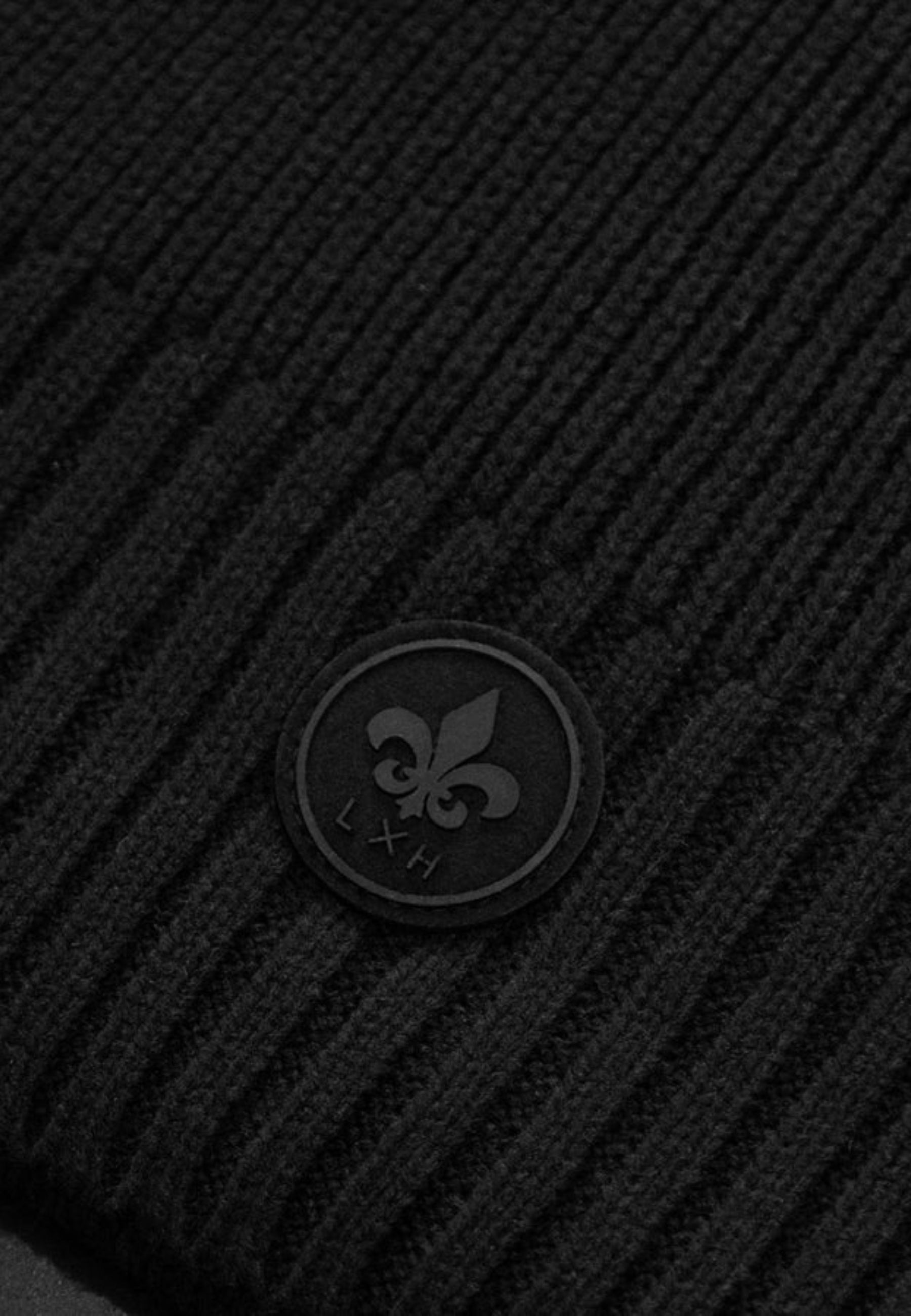 Écharpe Maille Épaisse in Noir Schals LXH