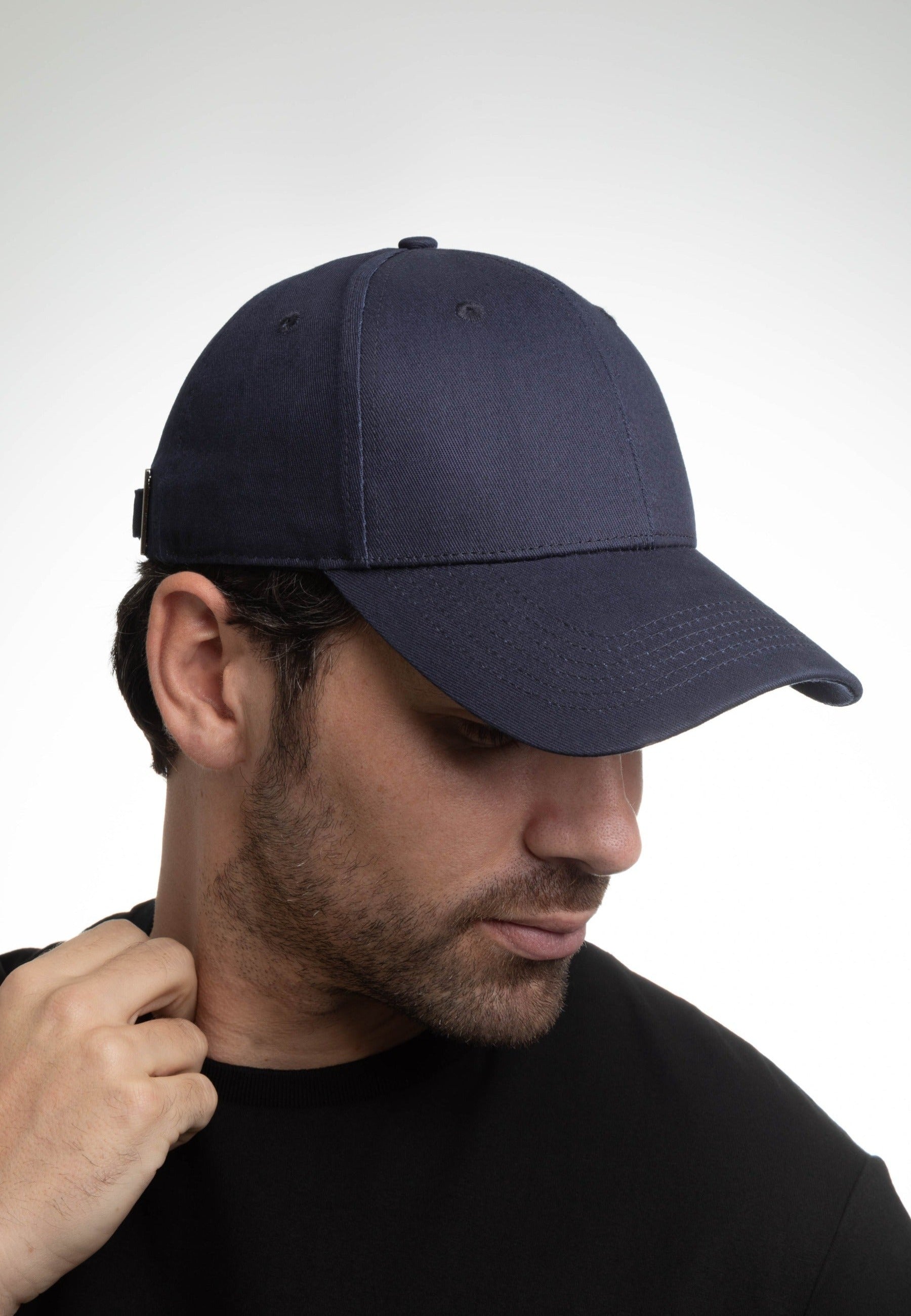 Casquette Coton - ADN in Bleu Marine Caps LXH   