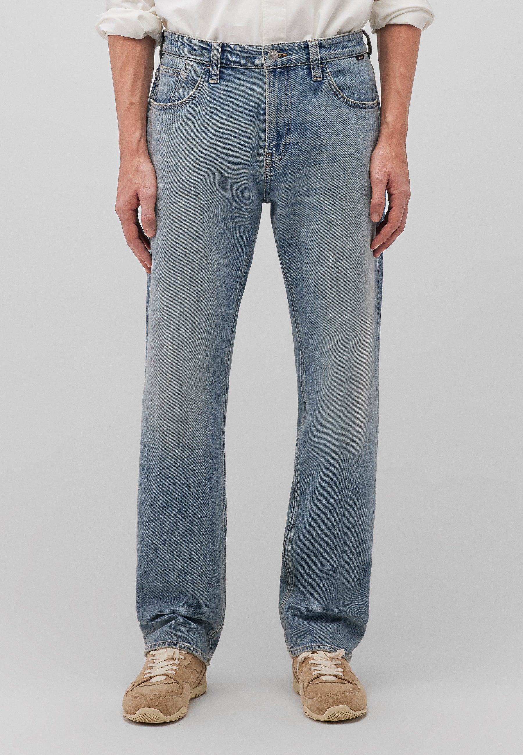 Lisbon in Foggy Used Vintage Jeans Mavi