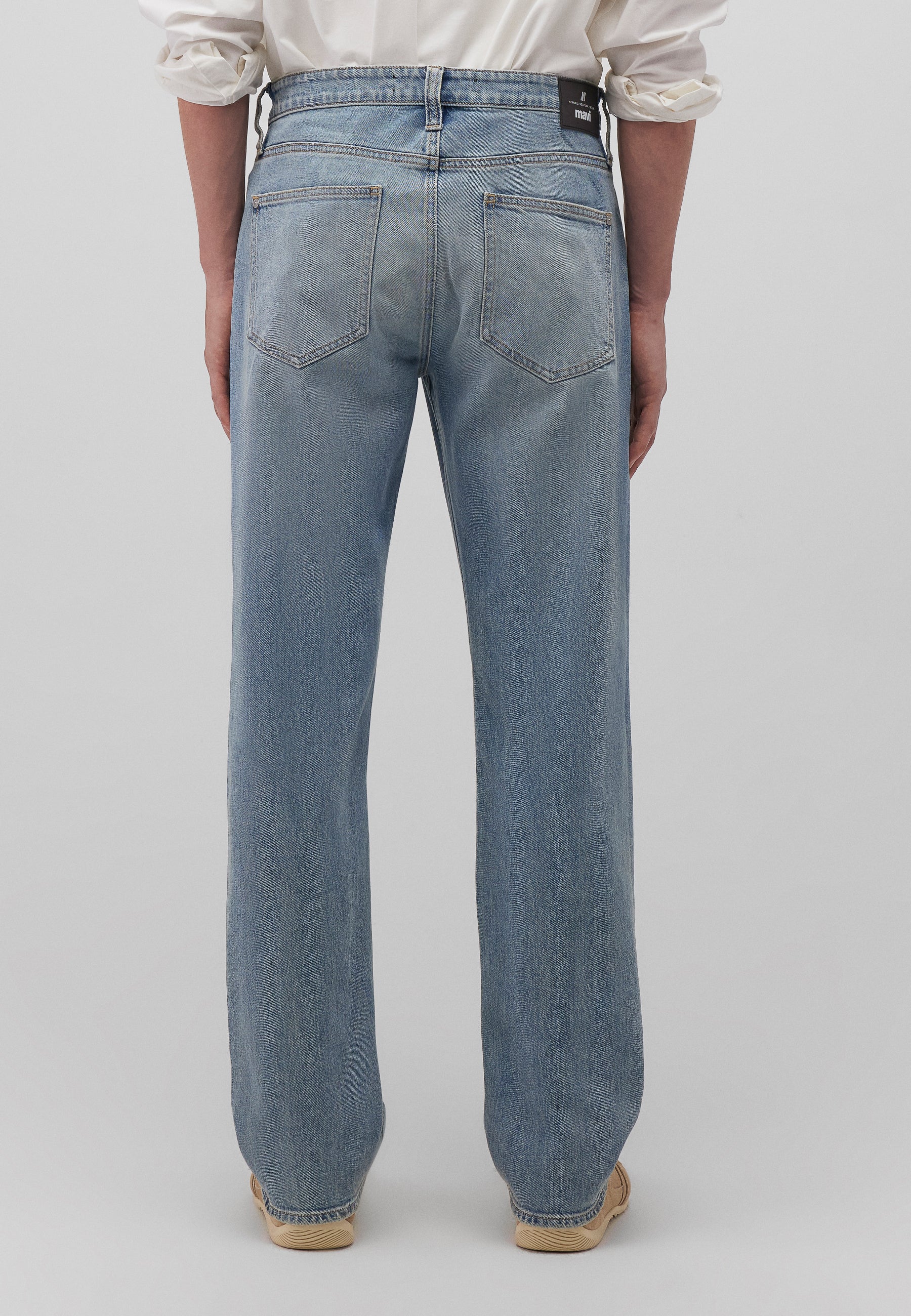 Lisbon in Foggy Used Vintage Jeans Mavi