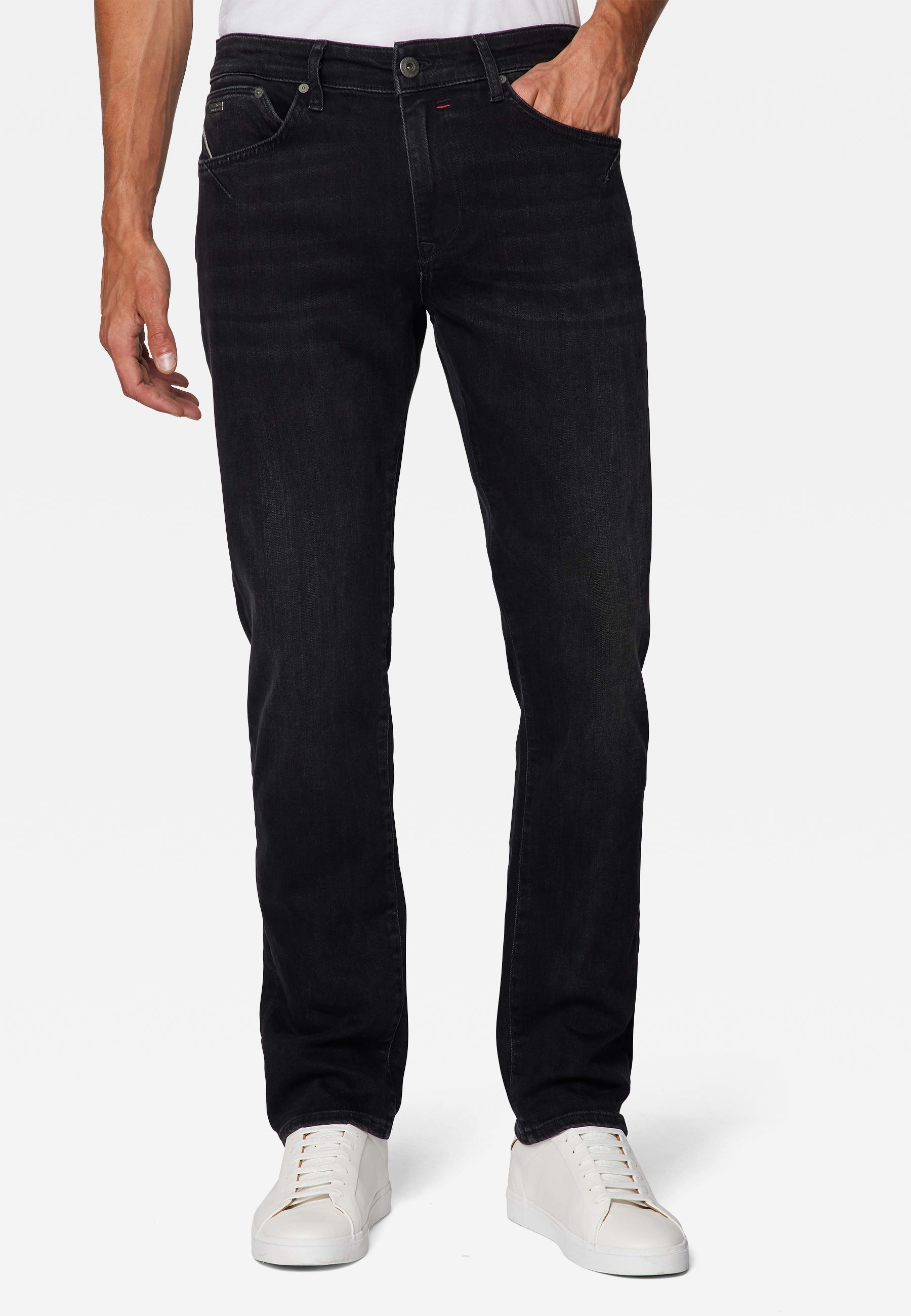 Marcus in Dark Smoke Ultra Move Jeans Mavi