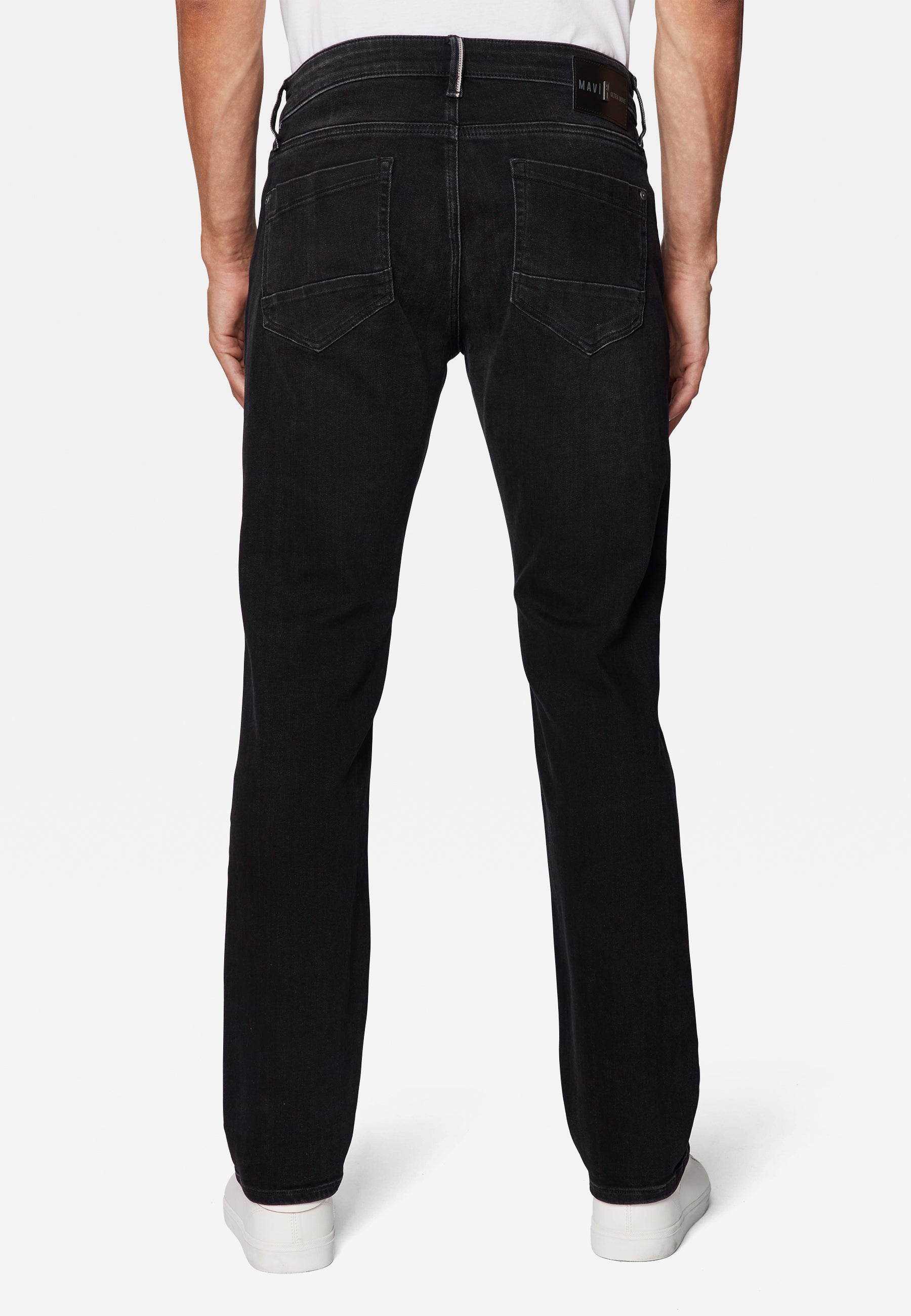 Marcus in Dark Smoke Ultra Move Jeans Mavi