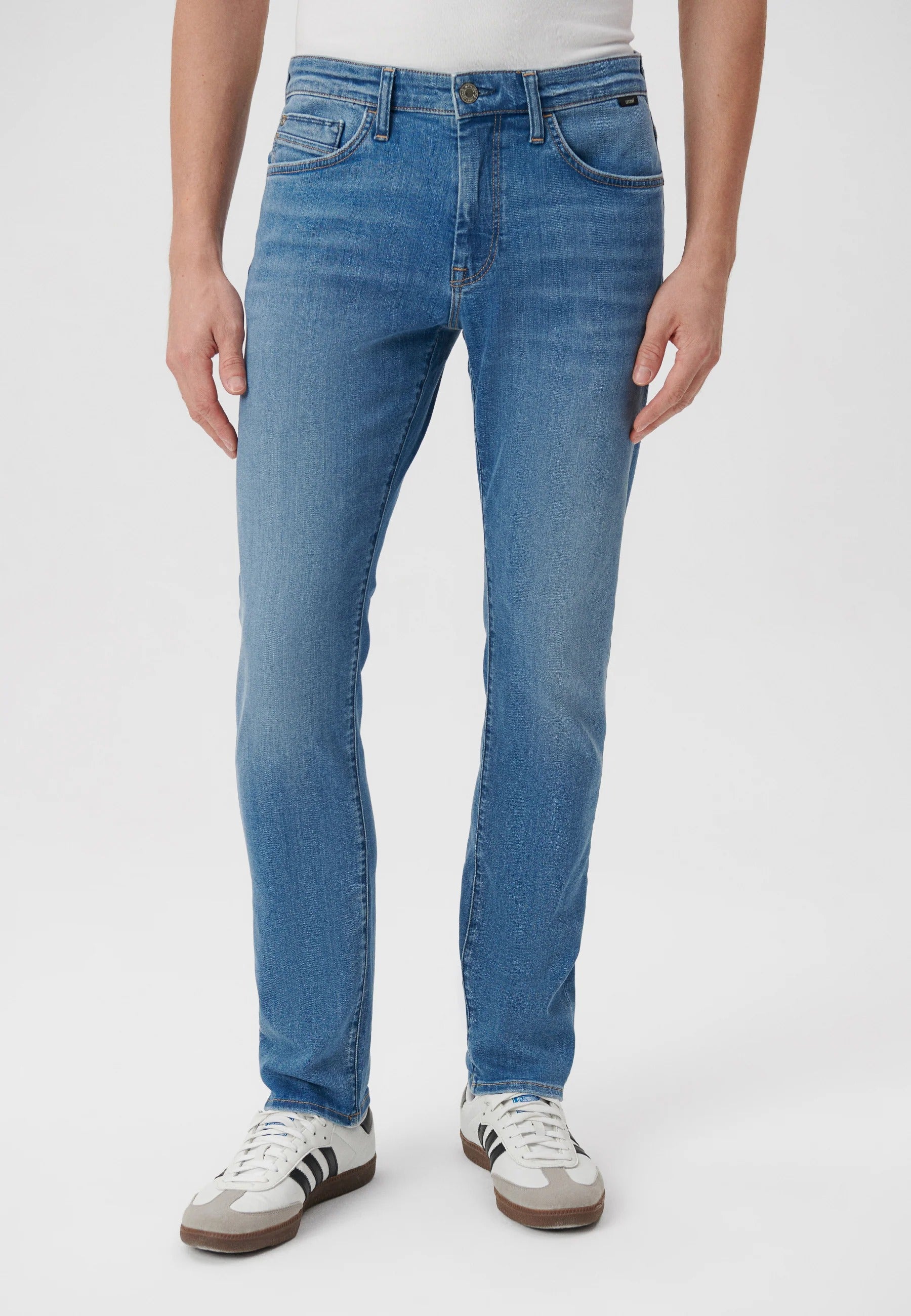 Jake in Mid Used Str Jeans Mavi