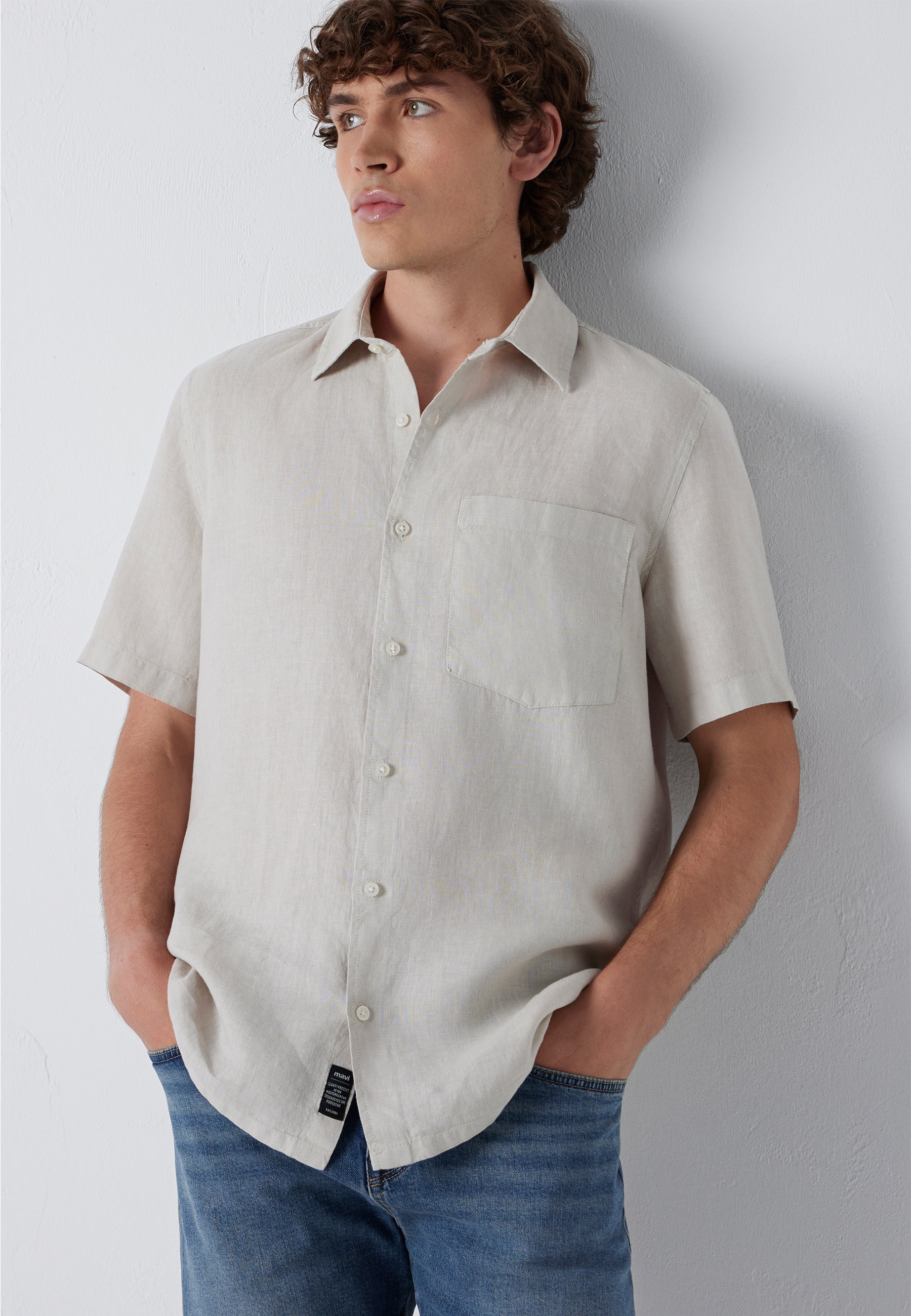 Short Sleeve Shirt in Moonstruck Hemden Mavi