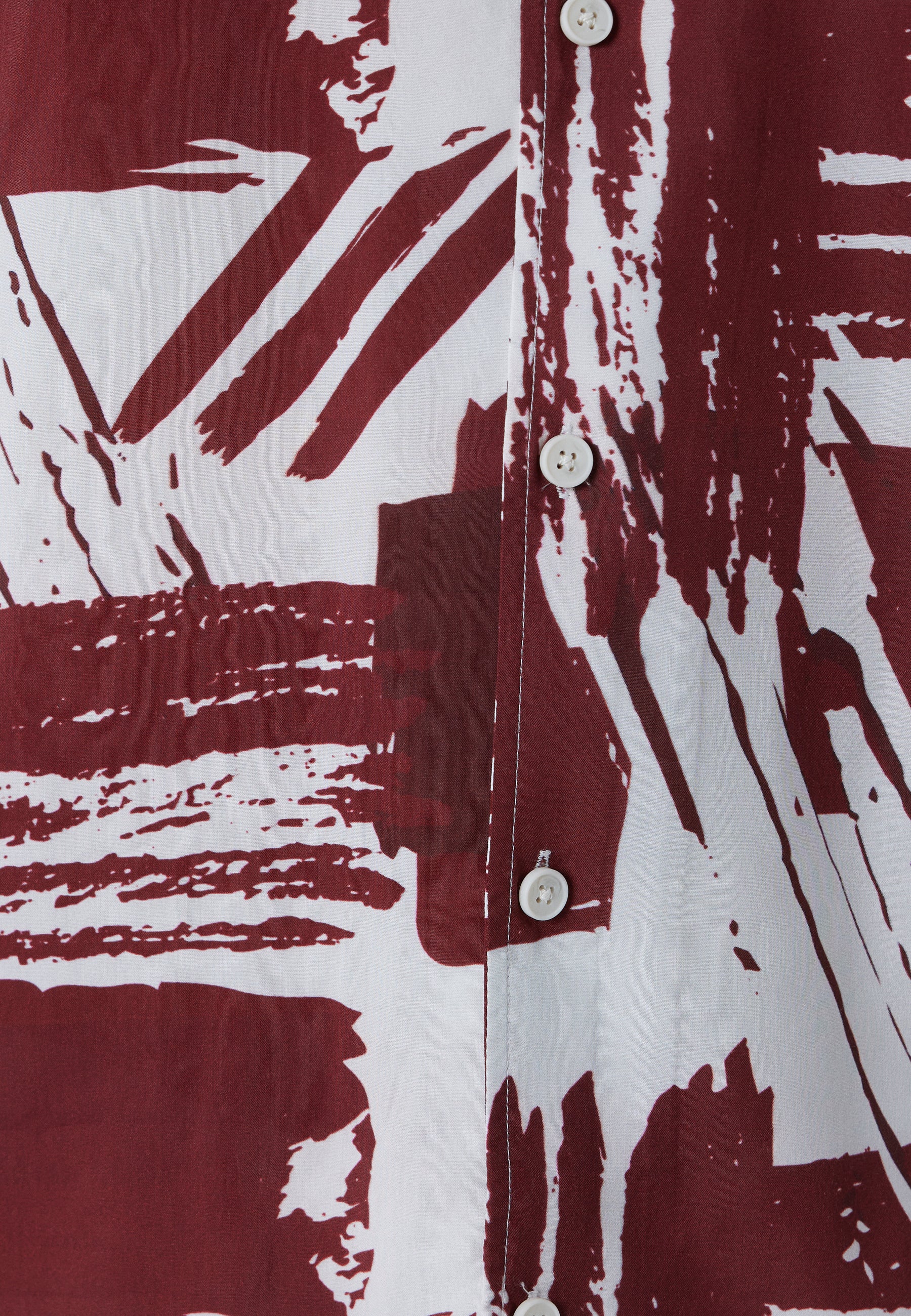 Printed Shirt in Tawny Port Print Hemden Mavi