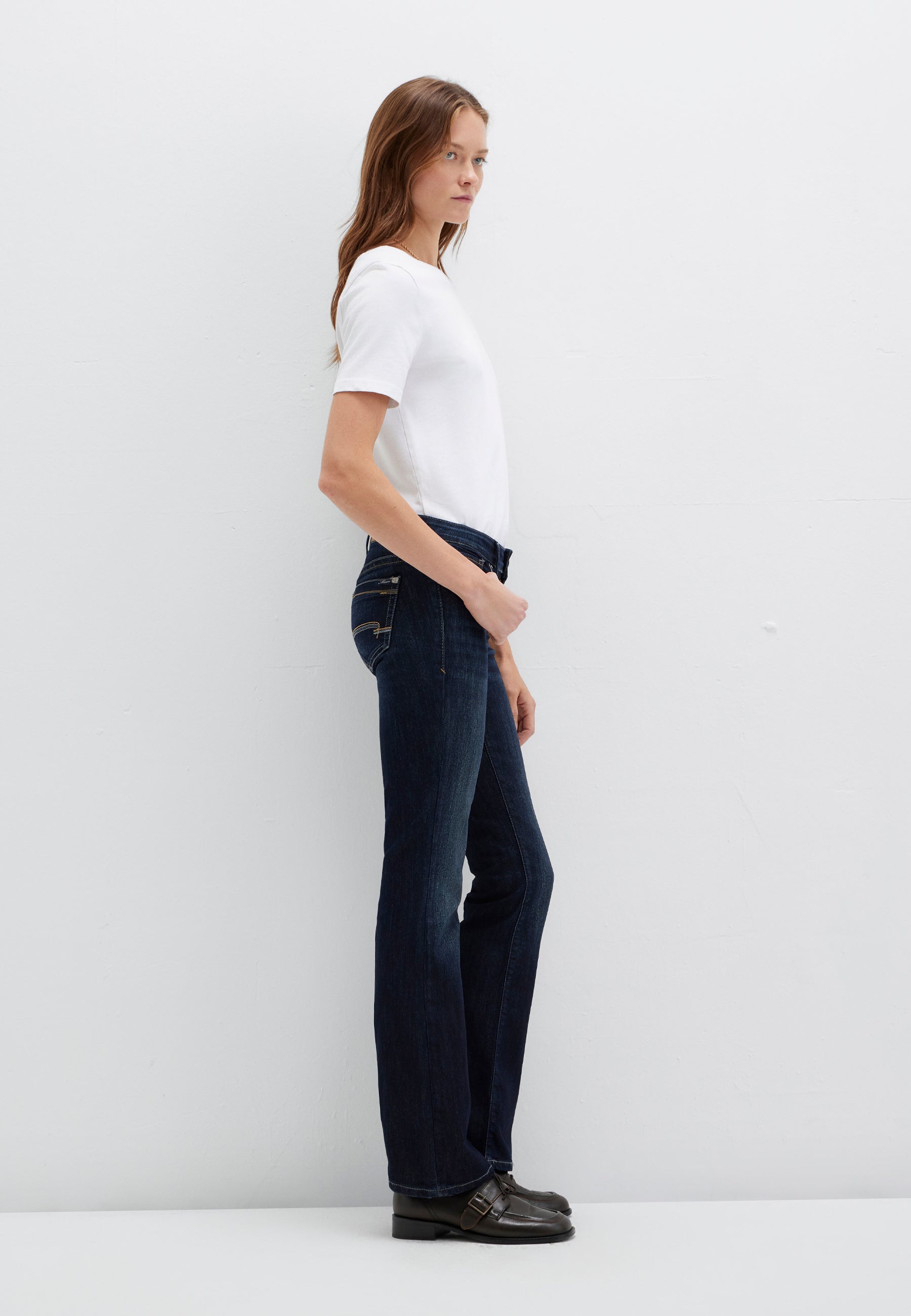 Bella Mid-Rise in Rinse Miami Stretch Jeans Mavi