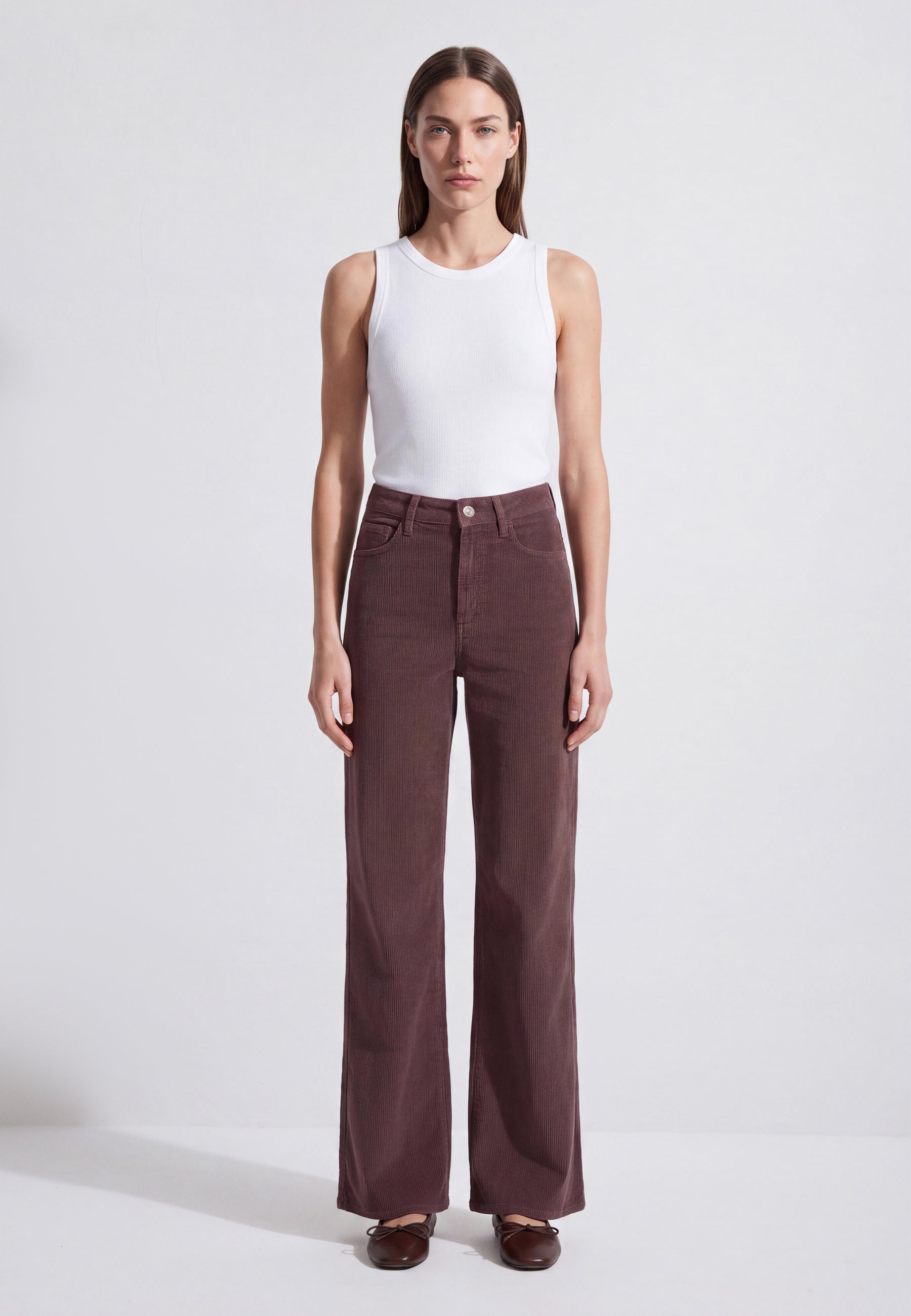Hose Malibu in Sparrow Corduroy