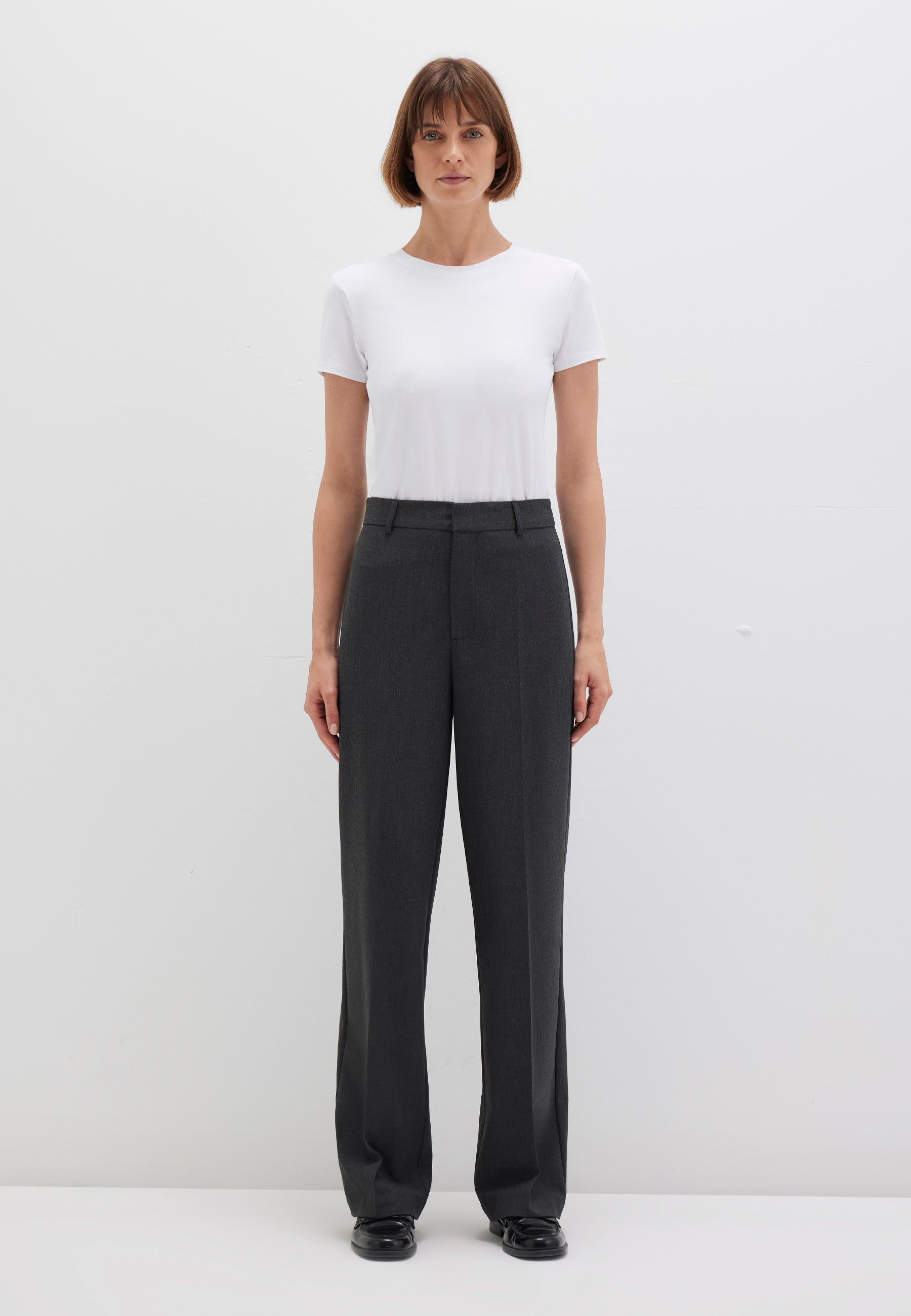 Woven Pant in Anthracite Melange Hosen Mavi