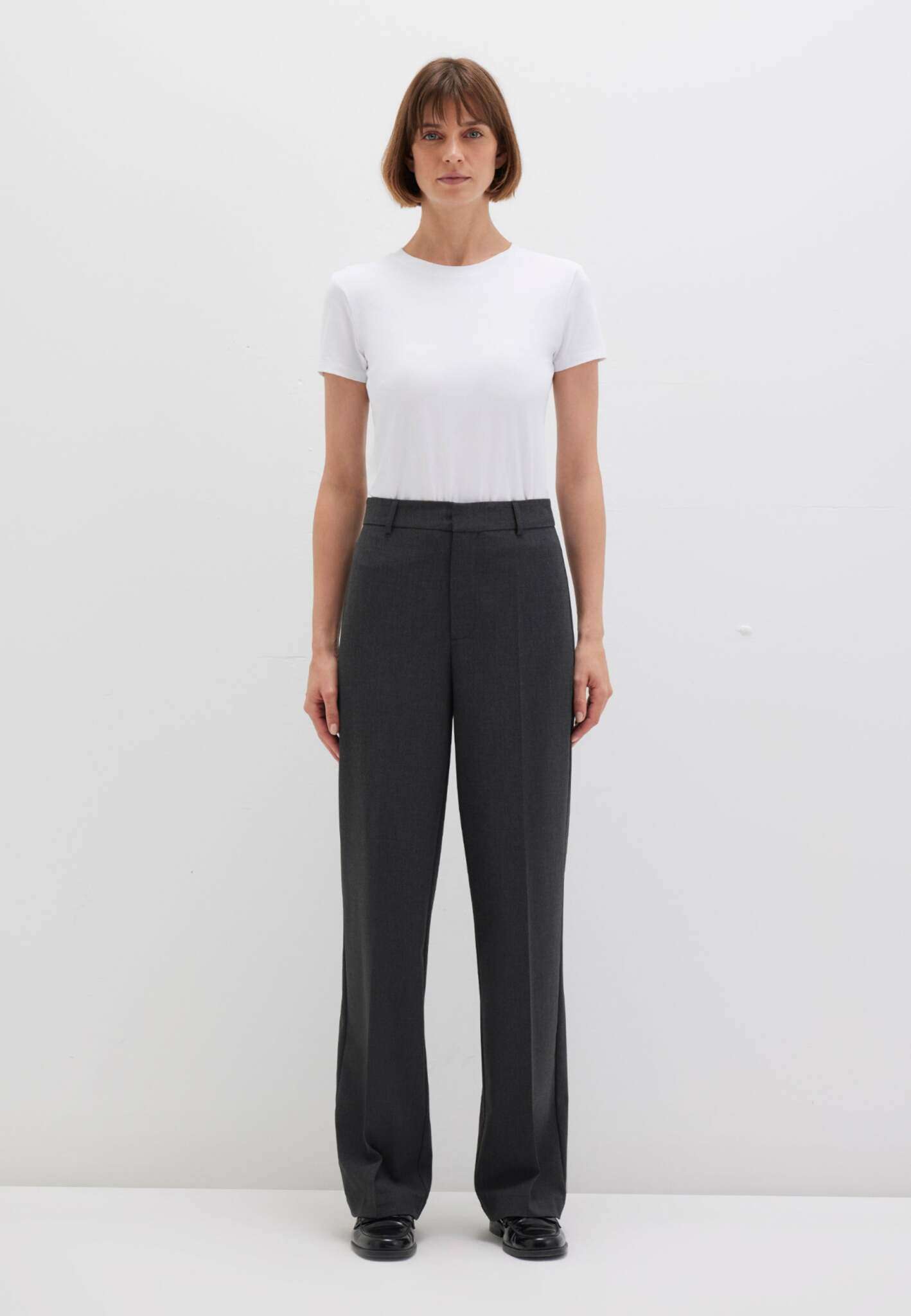 Woven Pant in Anthracite Melange Hosen Mavi