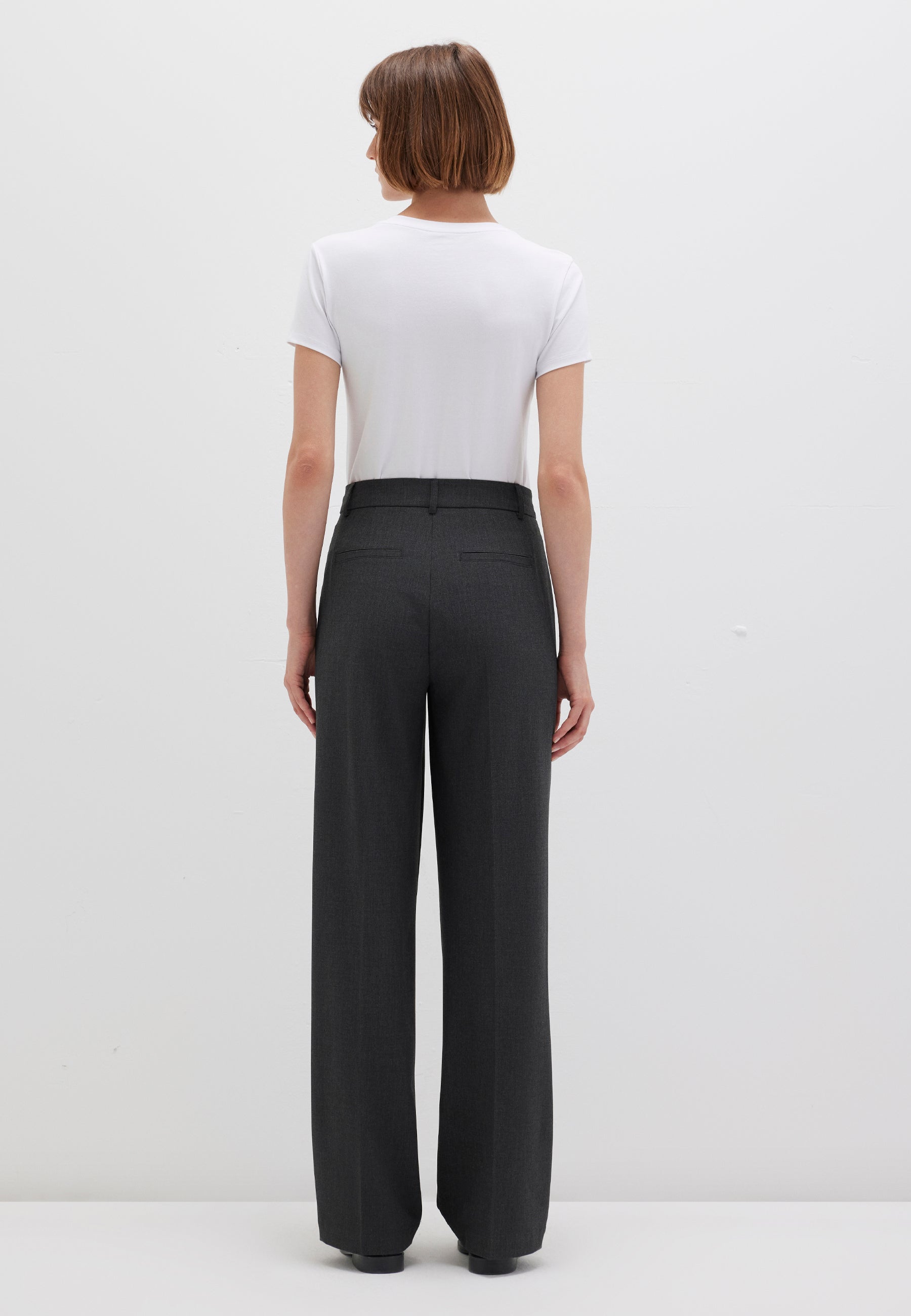 Woven Pant in Anthracite Melange Hosen Mavi