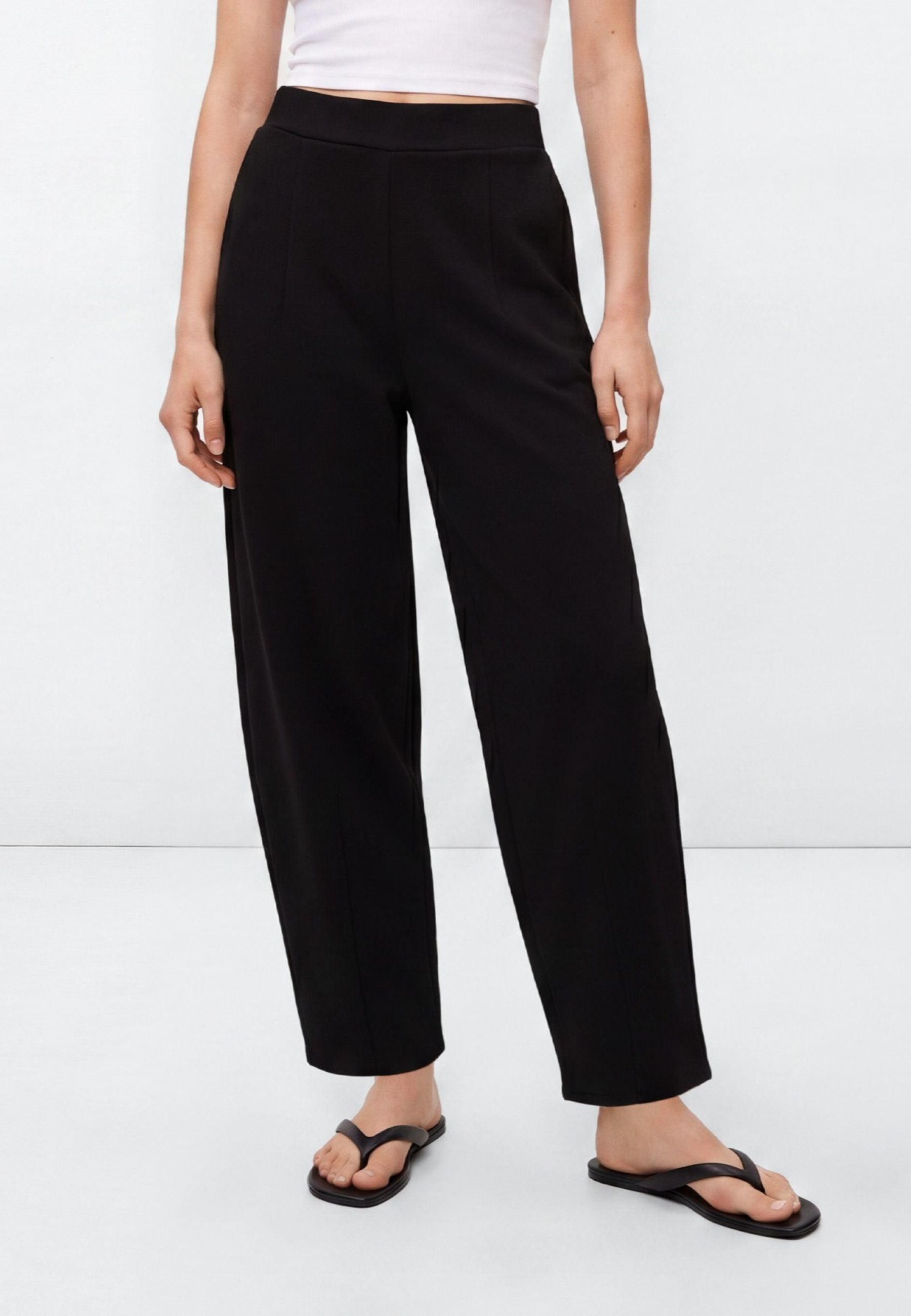Knit Pants in Jet Black